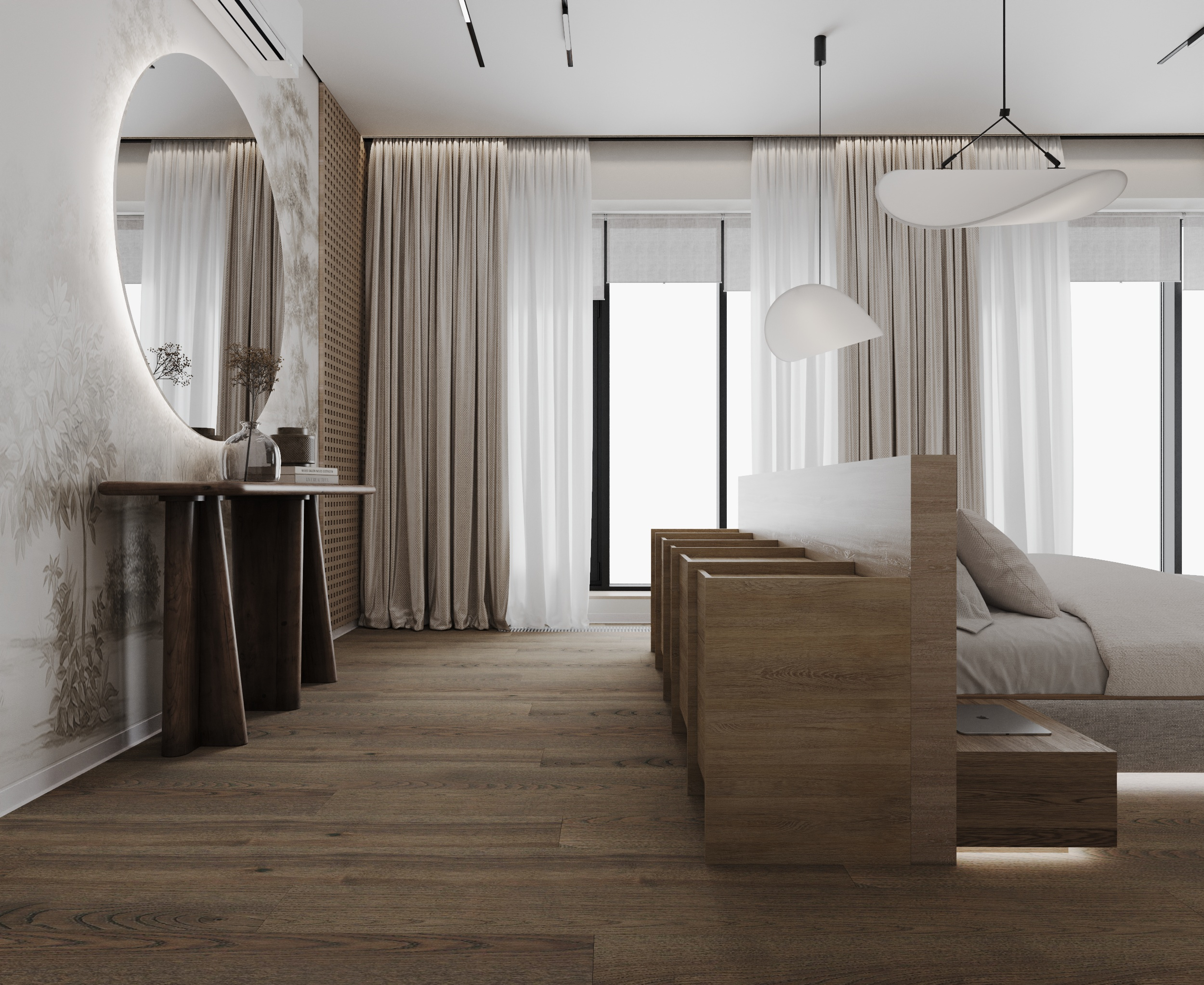 Спальня в стиле Japandi (предложение 1)