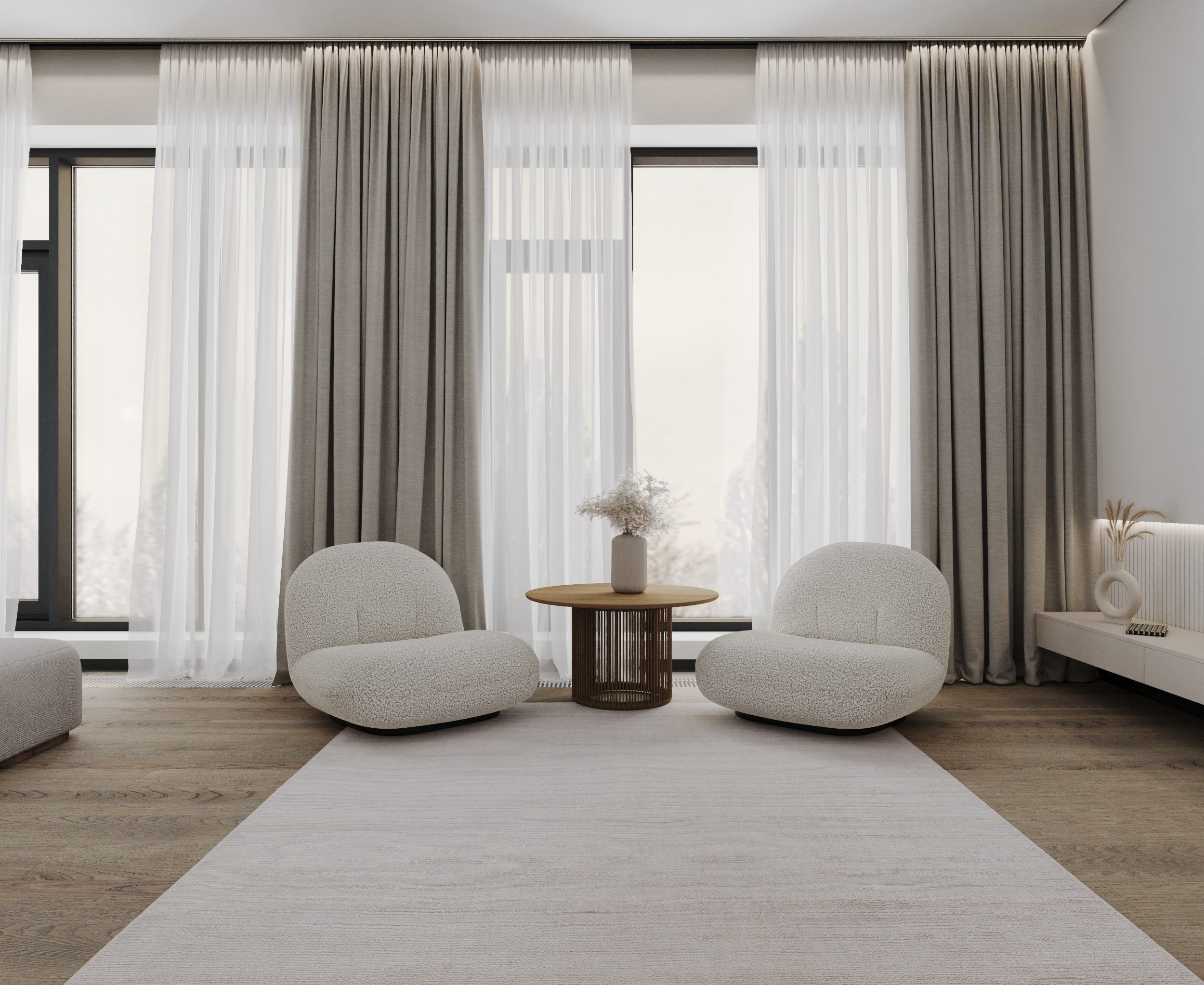 Обложка проекта: Шикарная спальня в стиле Japandi