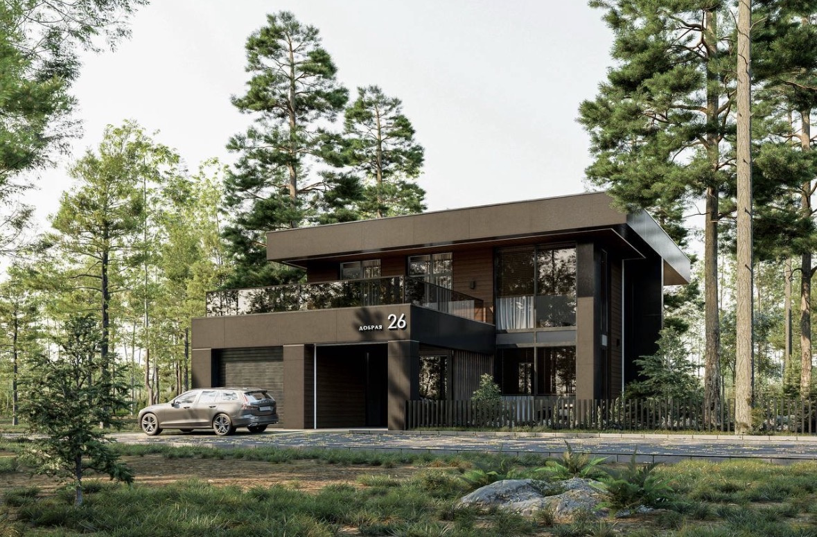 Project of a low-rise cottage-type residential building