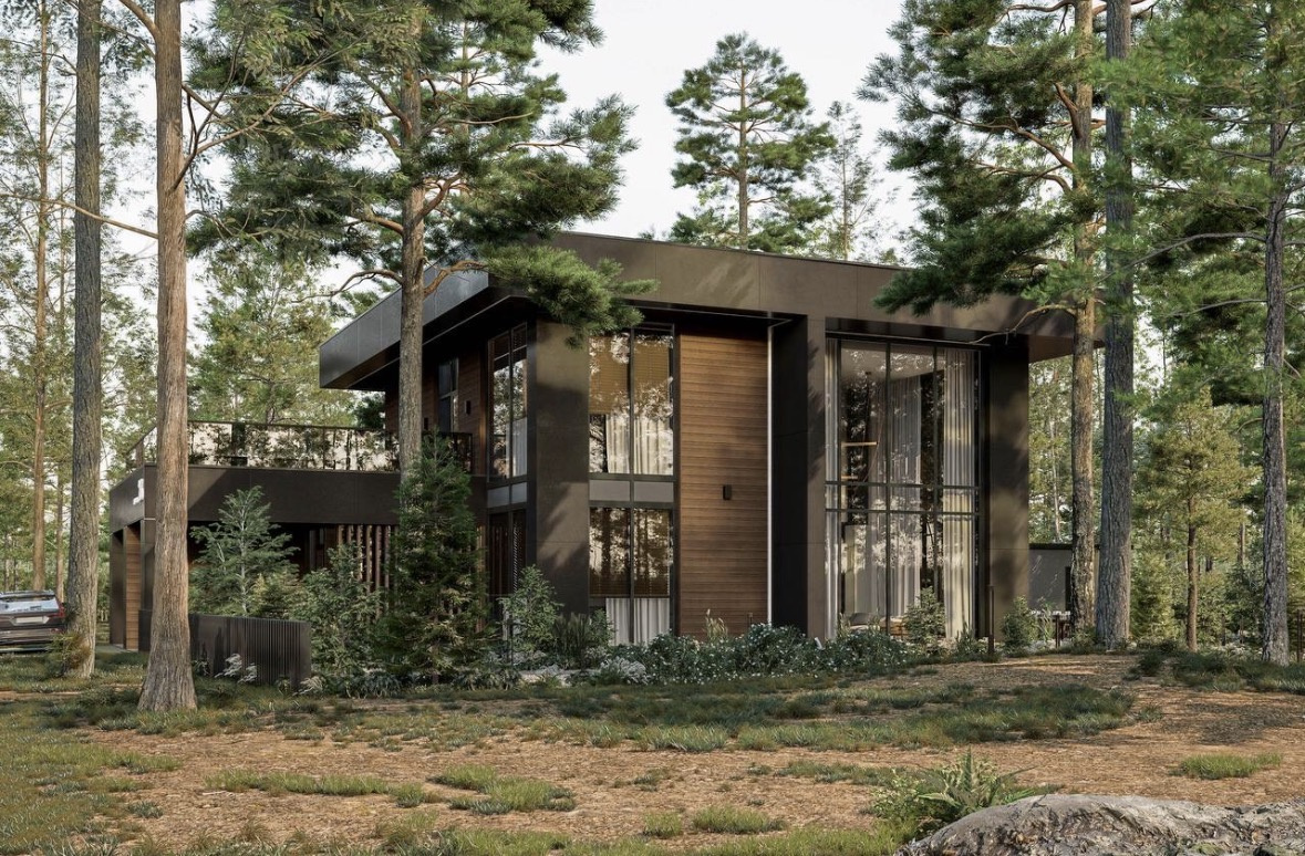 Project of a low-rise cottage-type residential building