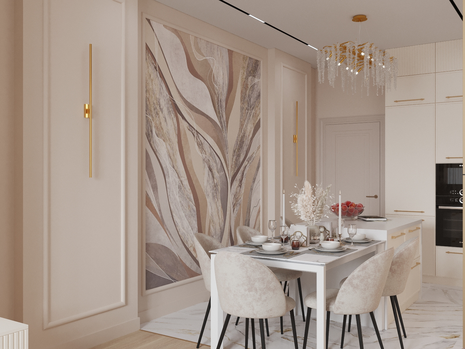 Обложка проекта: Квартира в неоклассическом стиле