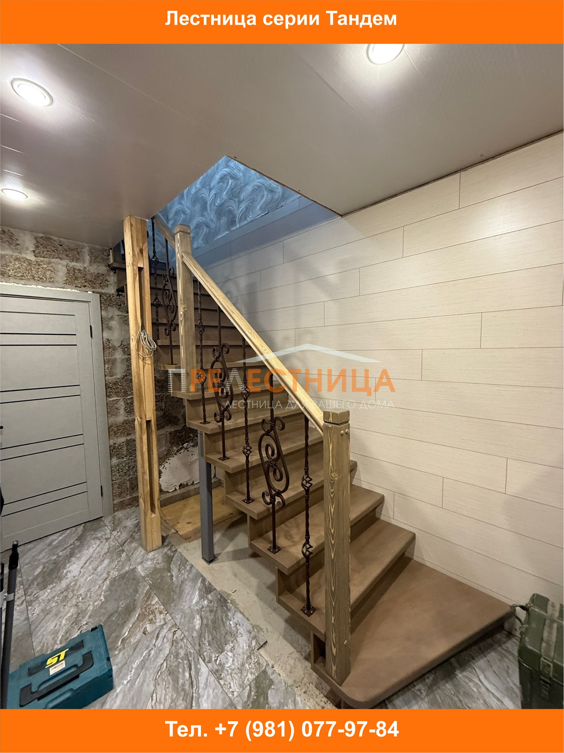 Обложка проекта: Лестница на двойном косоуре Тандем-38