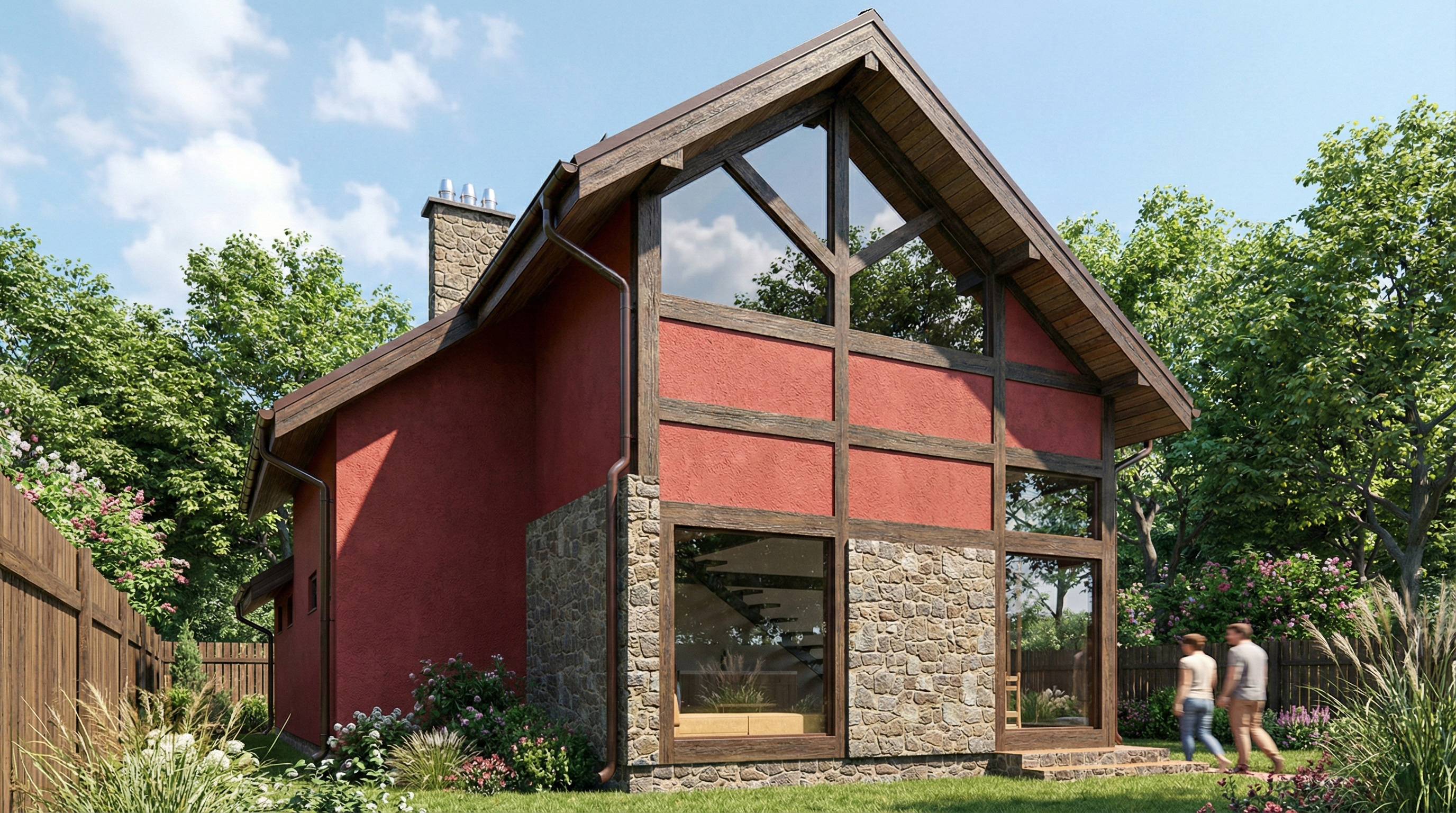 Red bathhouse