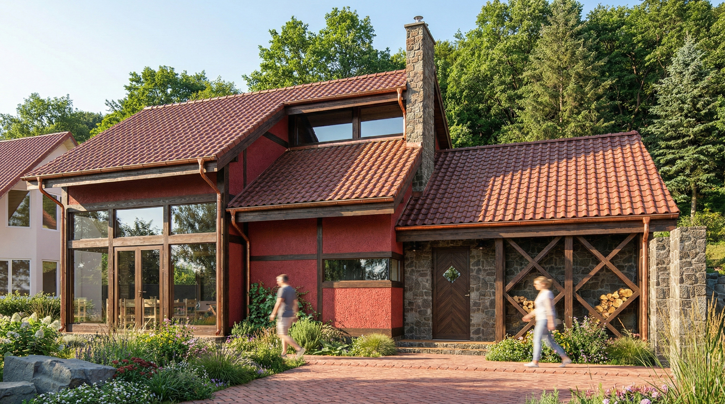 Red bathhouse