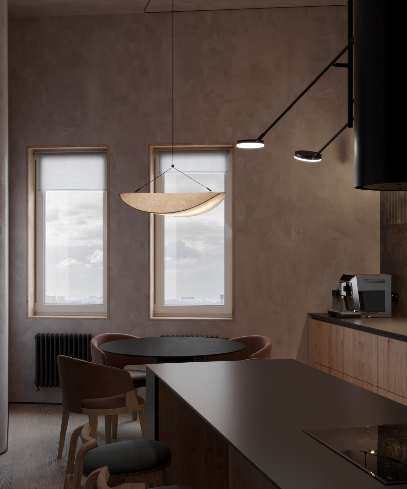 Кухня с индустриальными акцентами