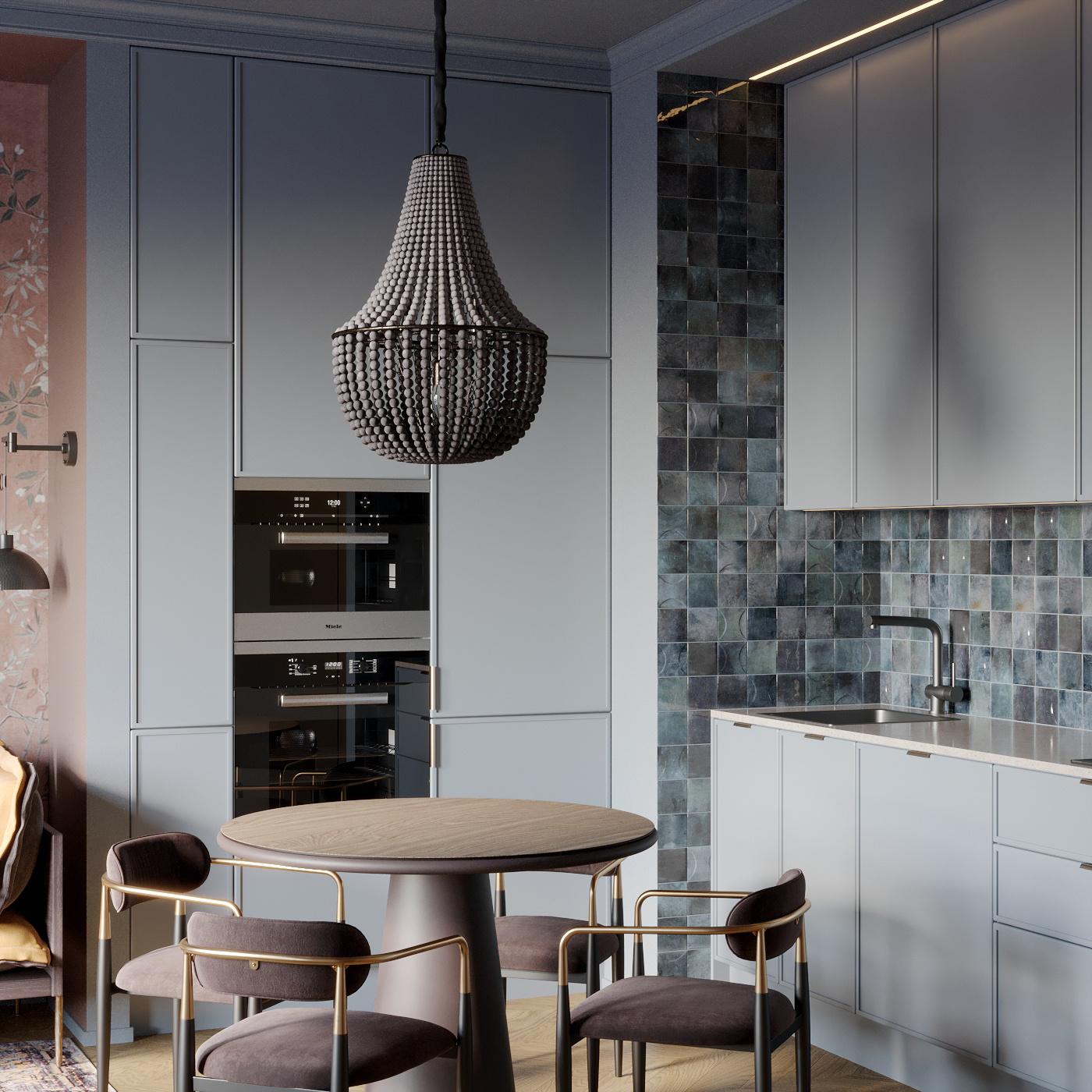 Обложка проекта: Кухня-гостиная