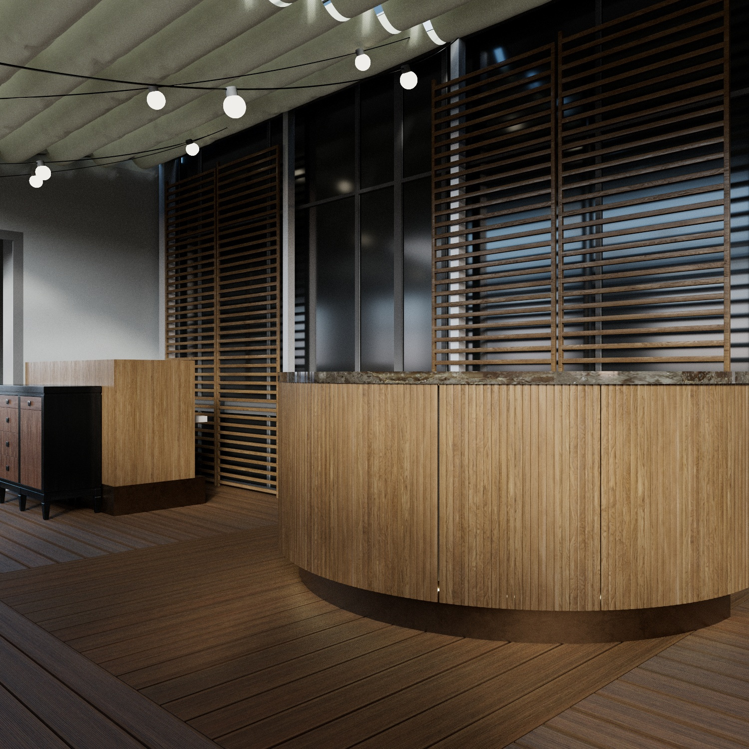 Проект летней веранды для ресторана