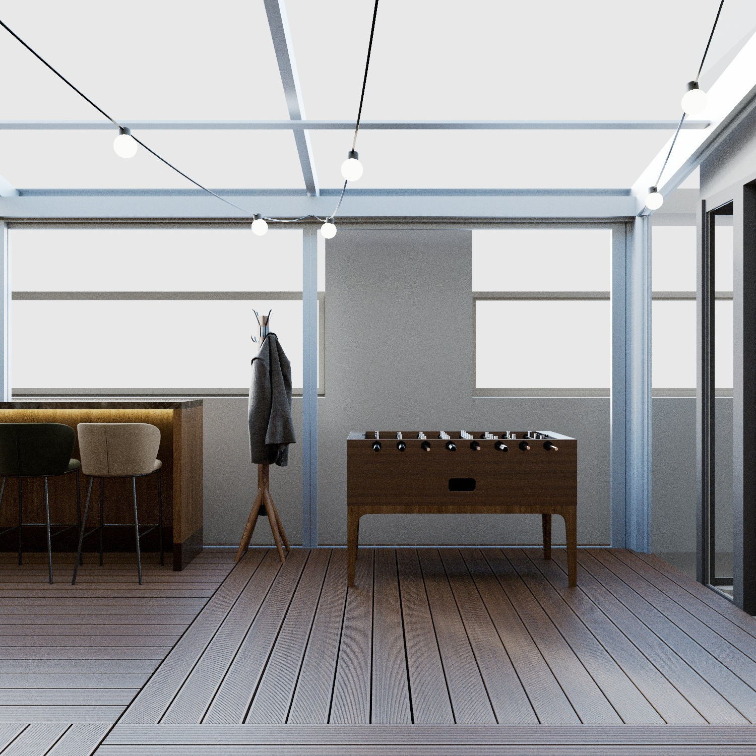 Проект летней веранды для ресторана