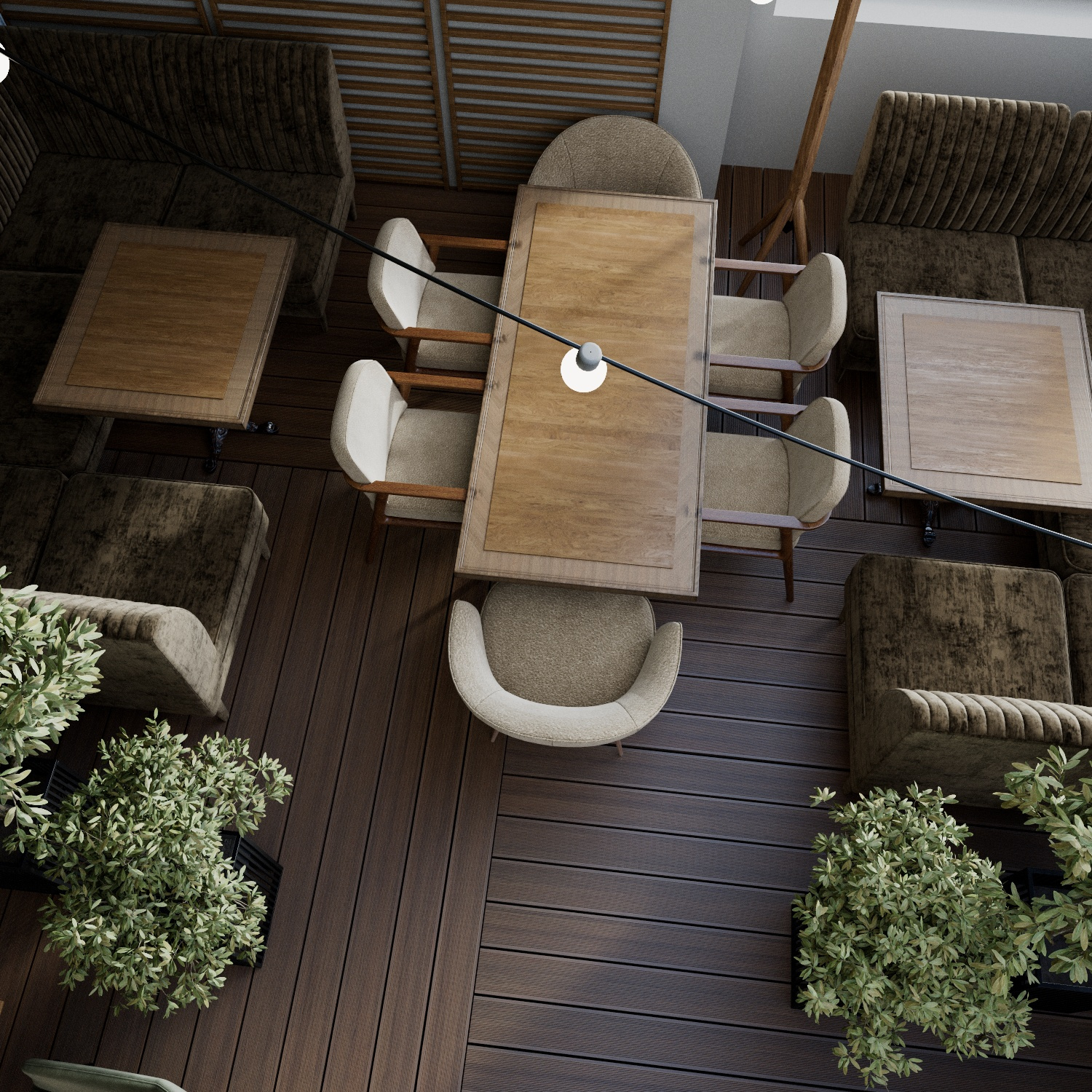 Проект летней веранды для ресторана