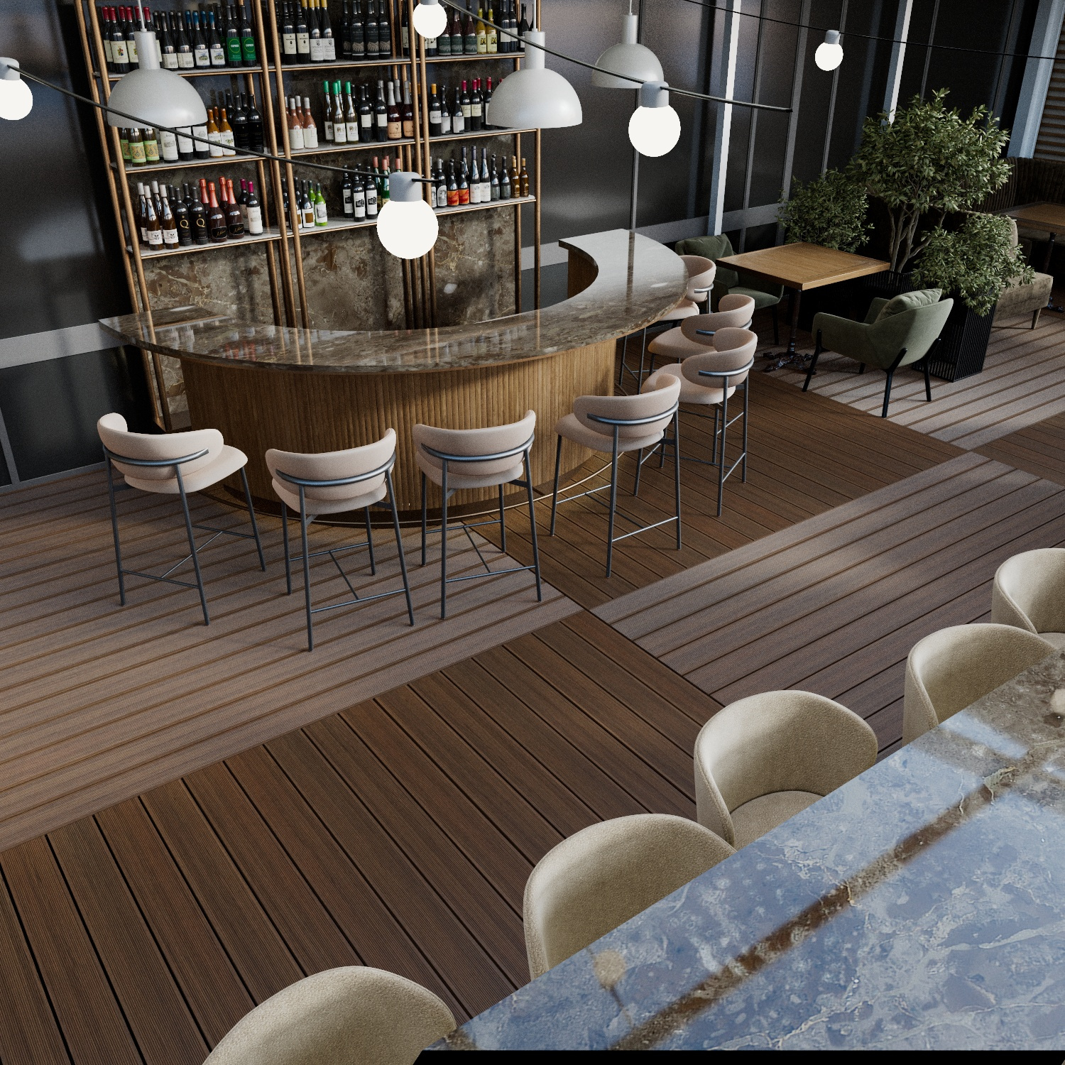 Проект летней веранды для ресторана