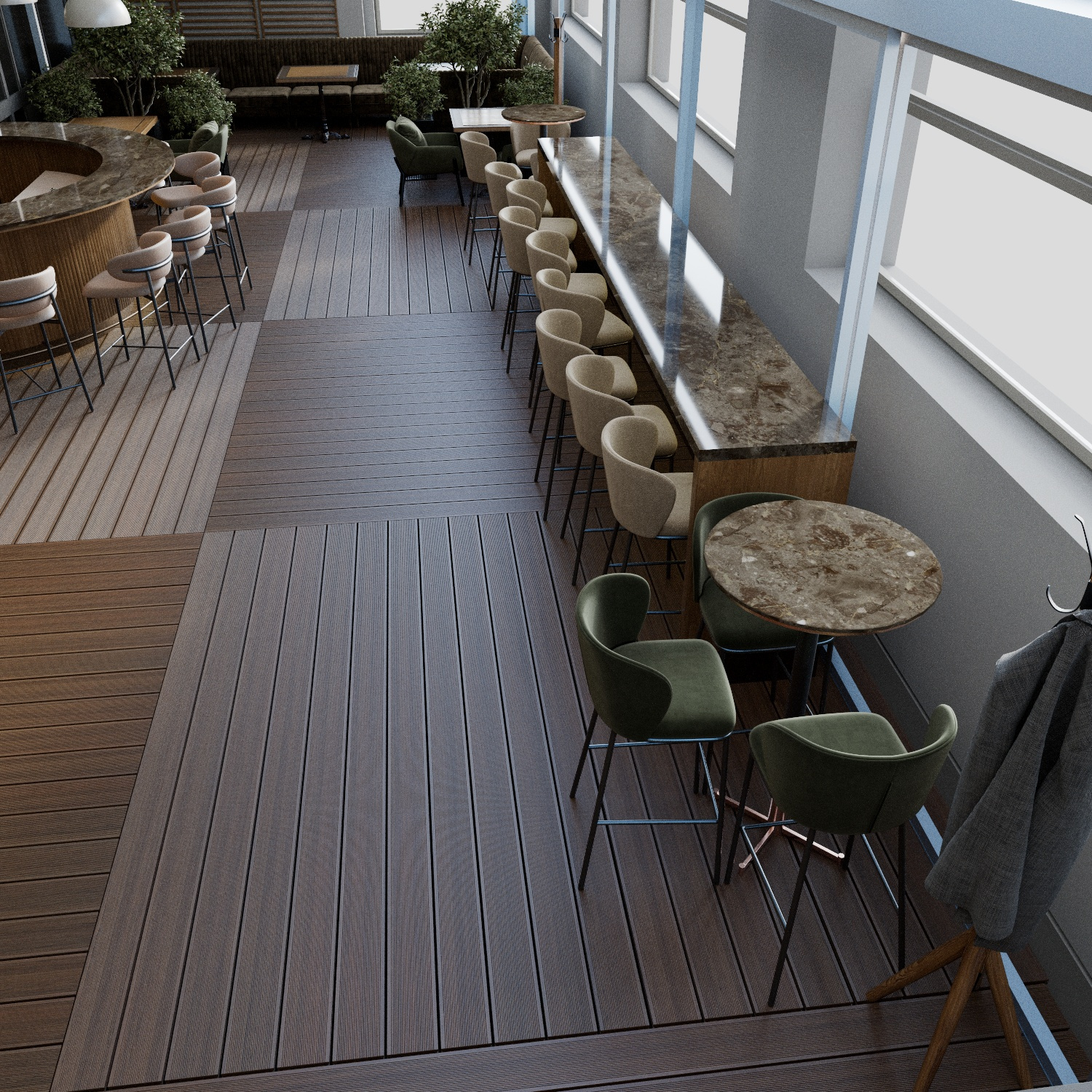 Проект летней веранды для ресторана