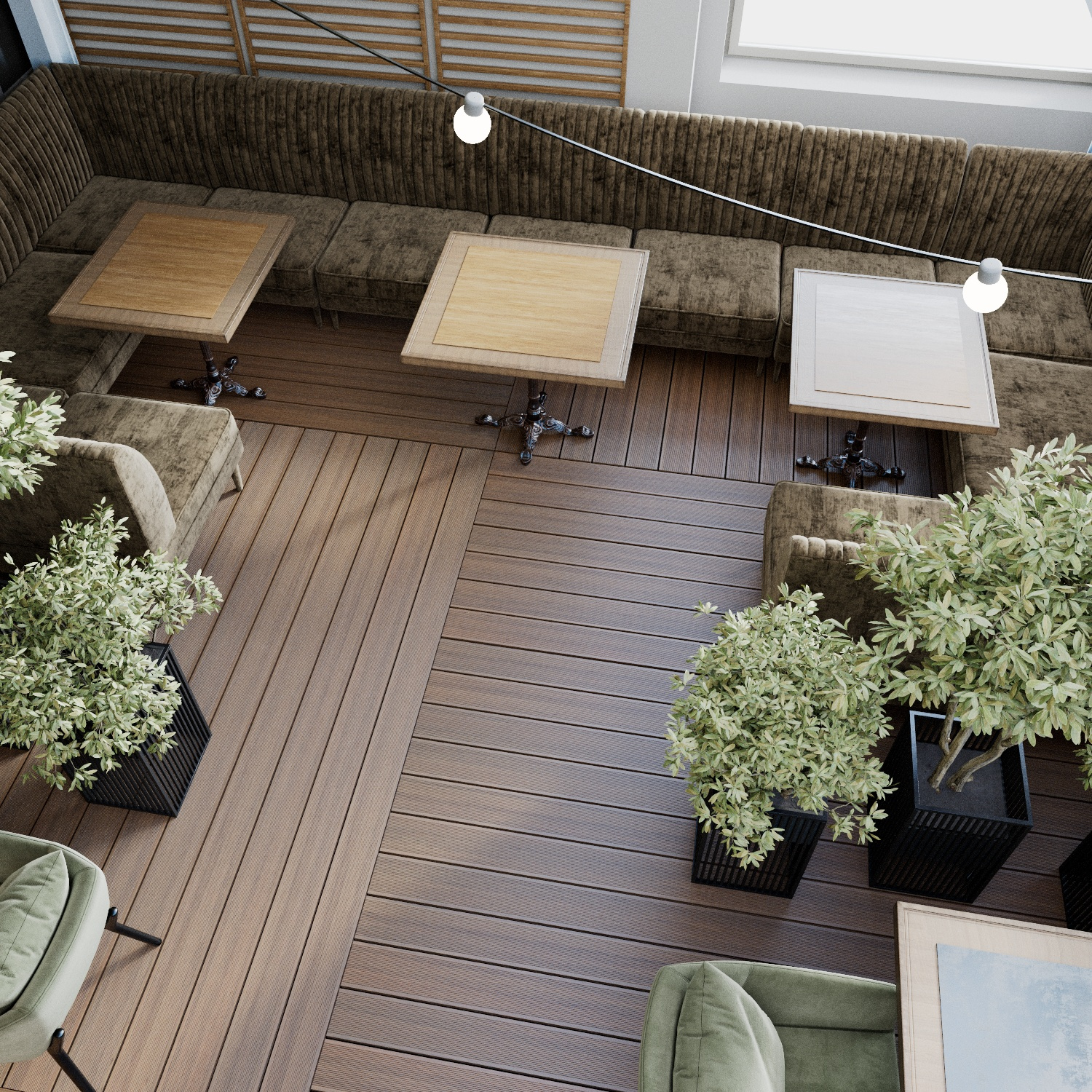 Проект летней веранды для ресторана