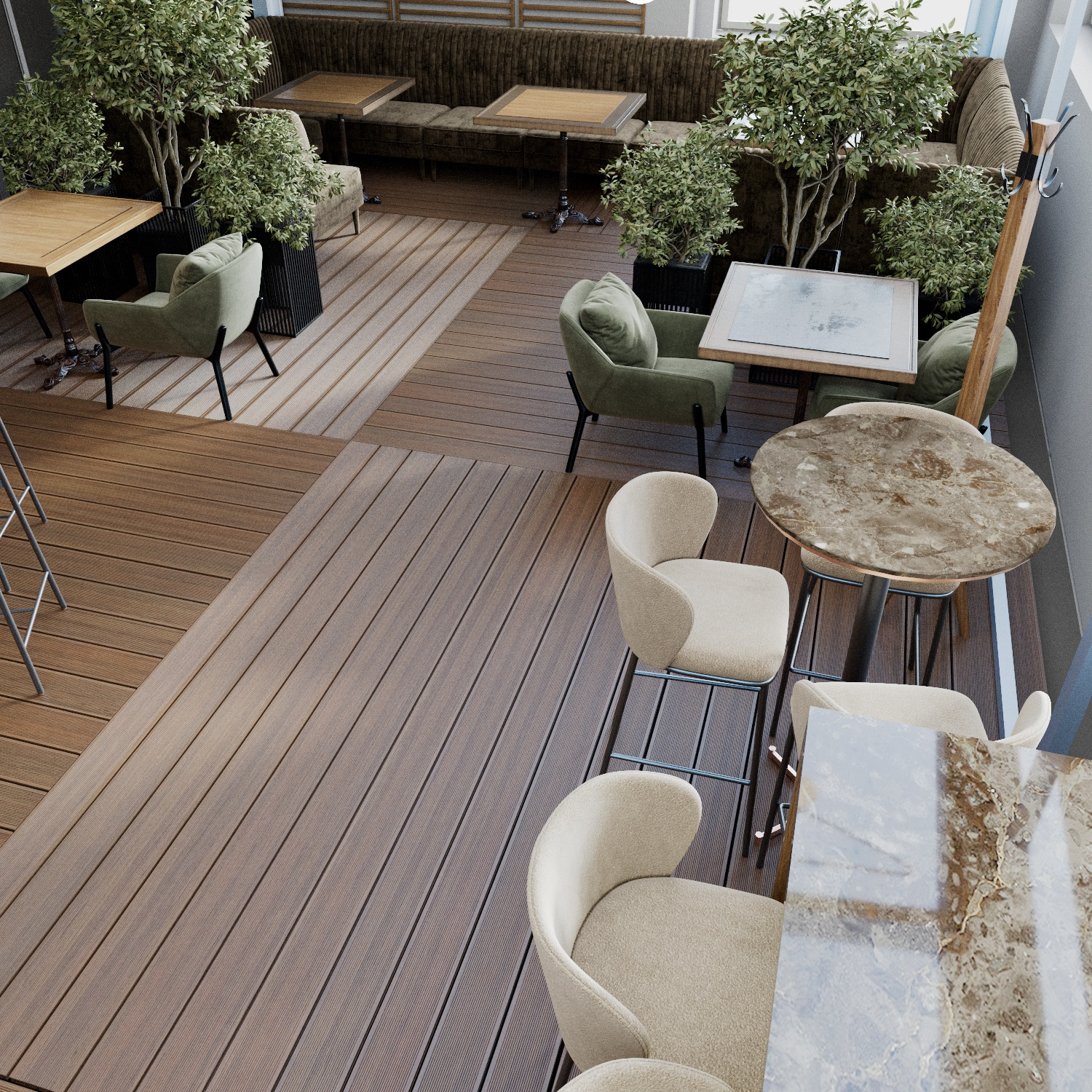 Проект летней веранды для ресторана