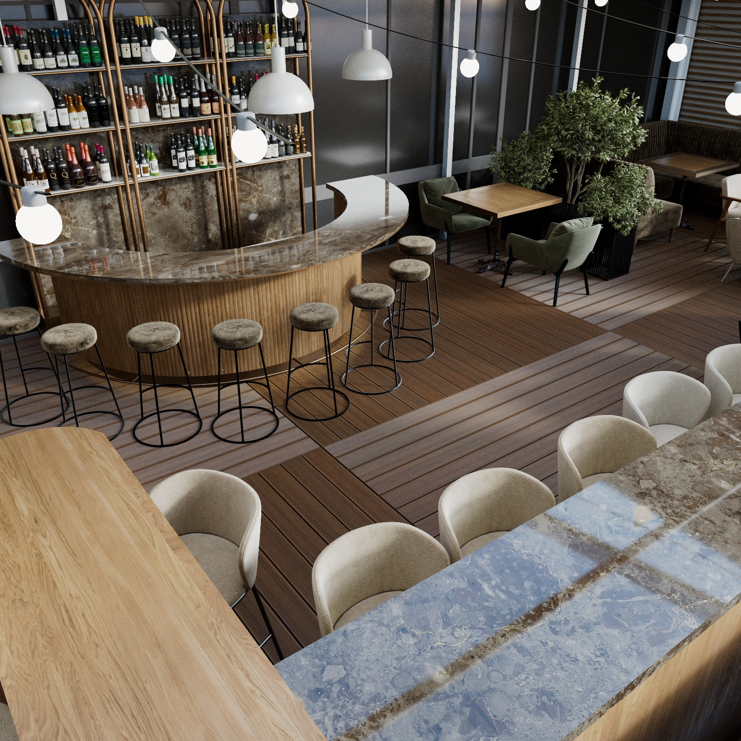 Проект летней веранды для ресторана