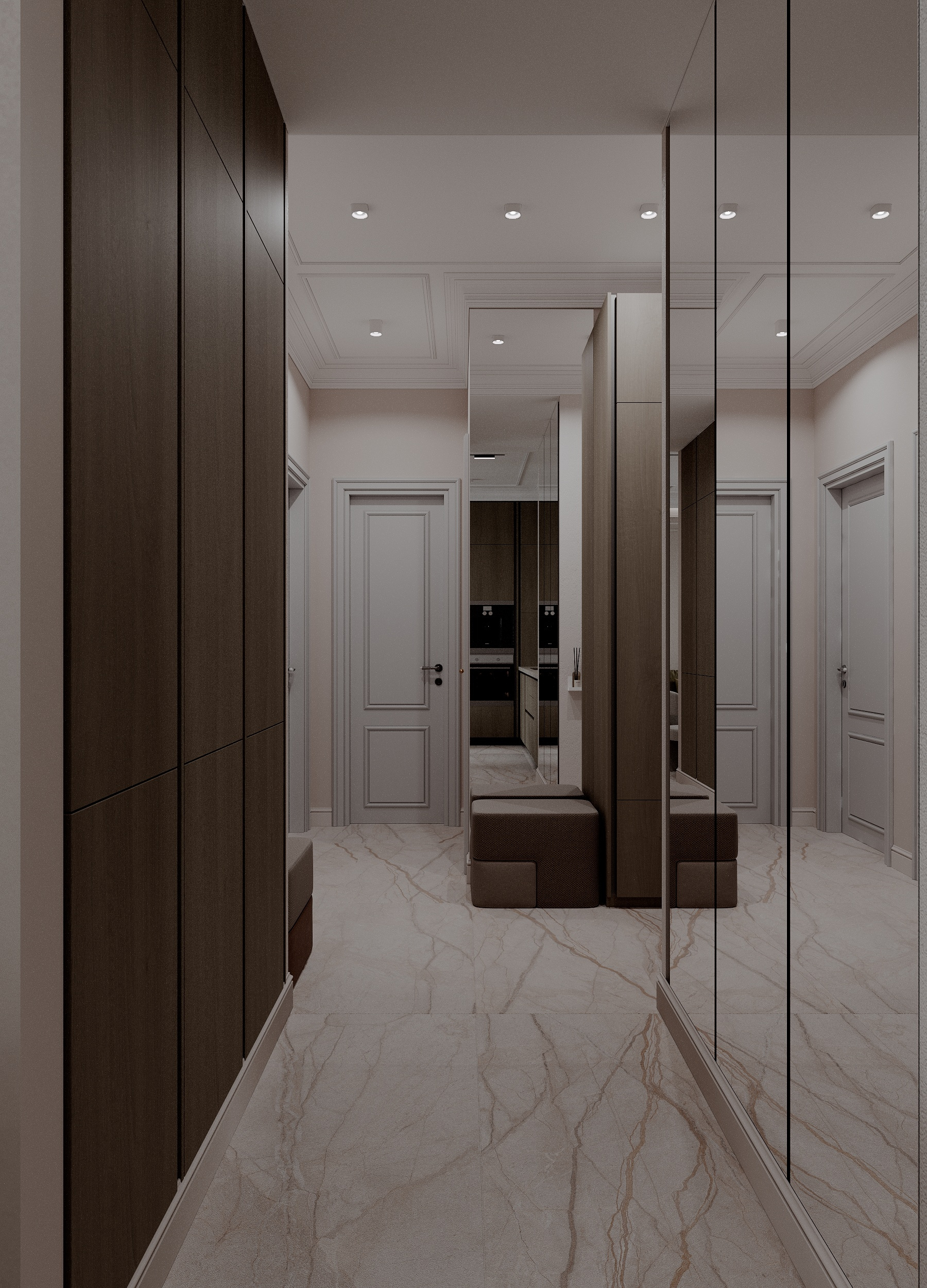 Прихожая в двухкомнатной квартире