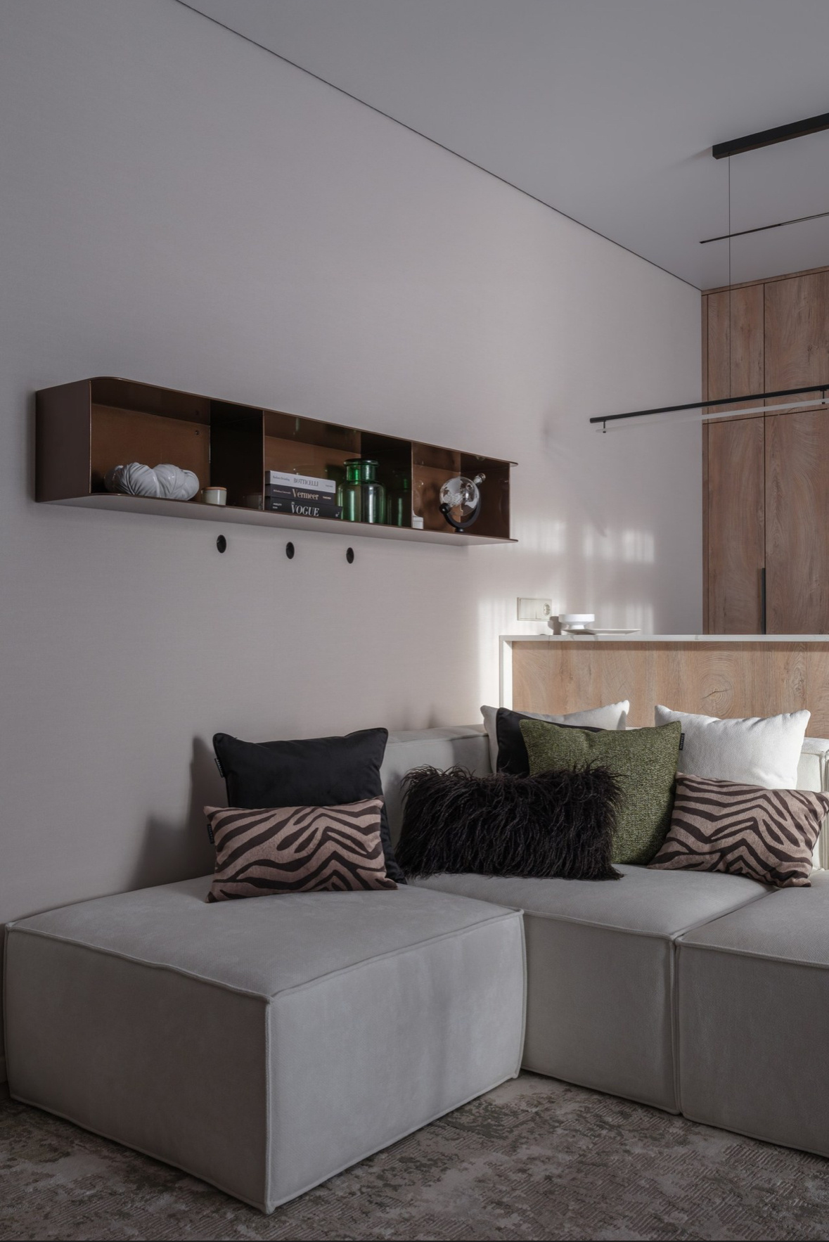 Интерьер в стиле мягкого минимализма «Архитектура тишины»