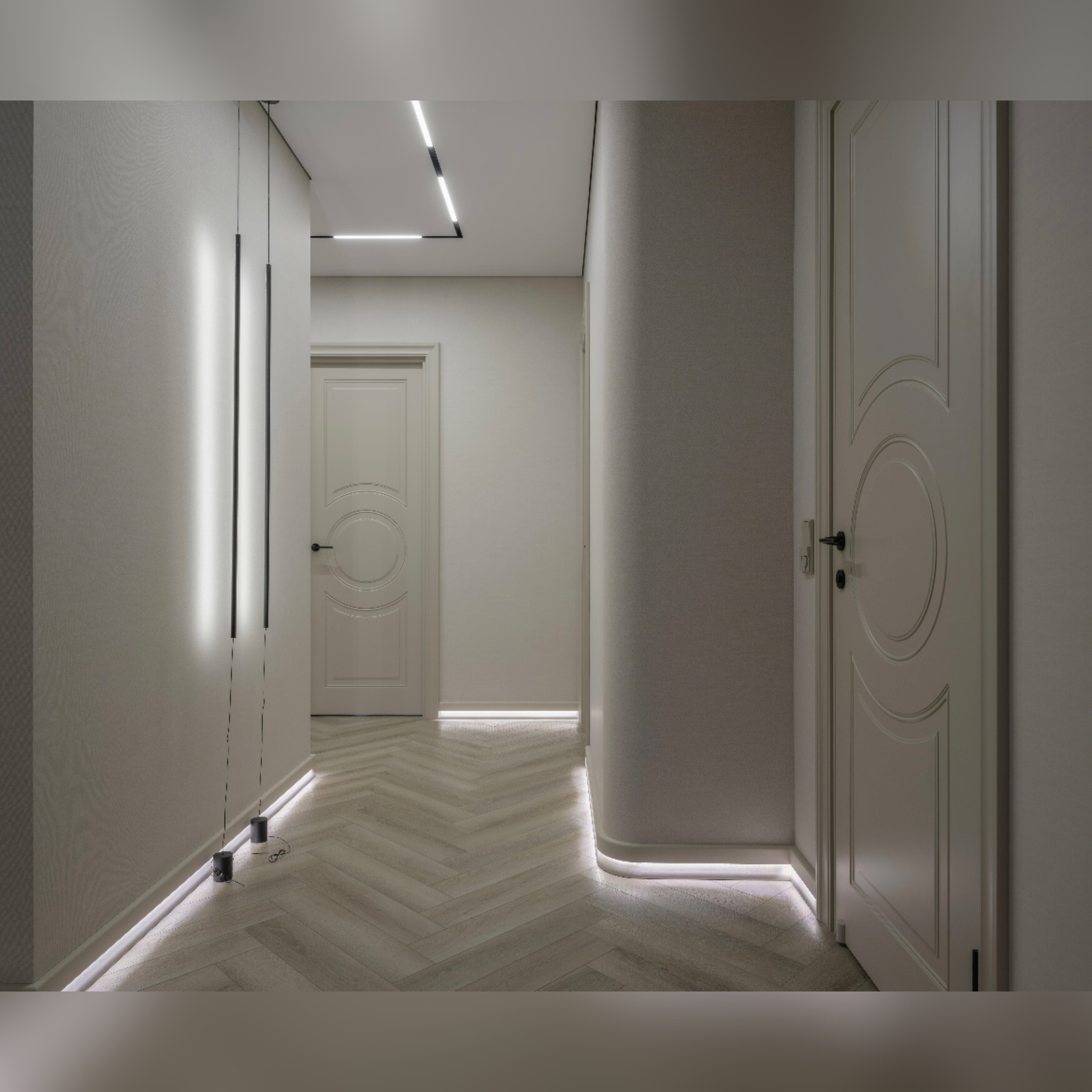 Интерьер в стиле мягкого минимализма «Архитектура тишины»