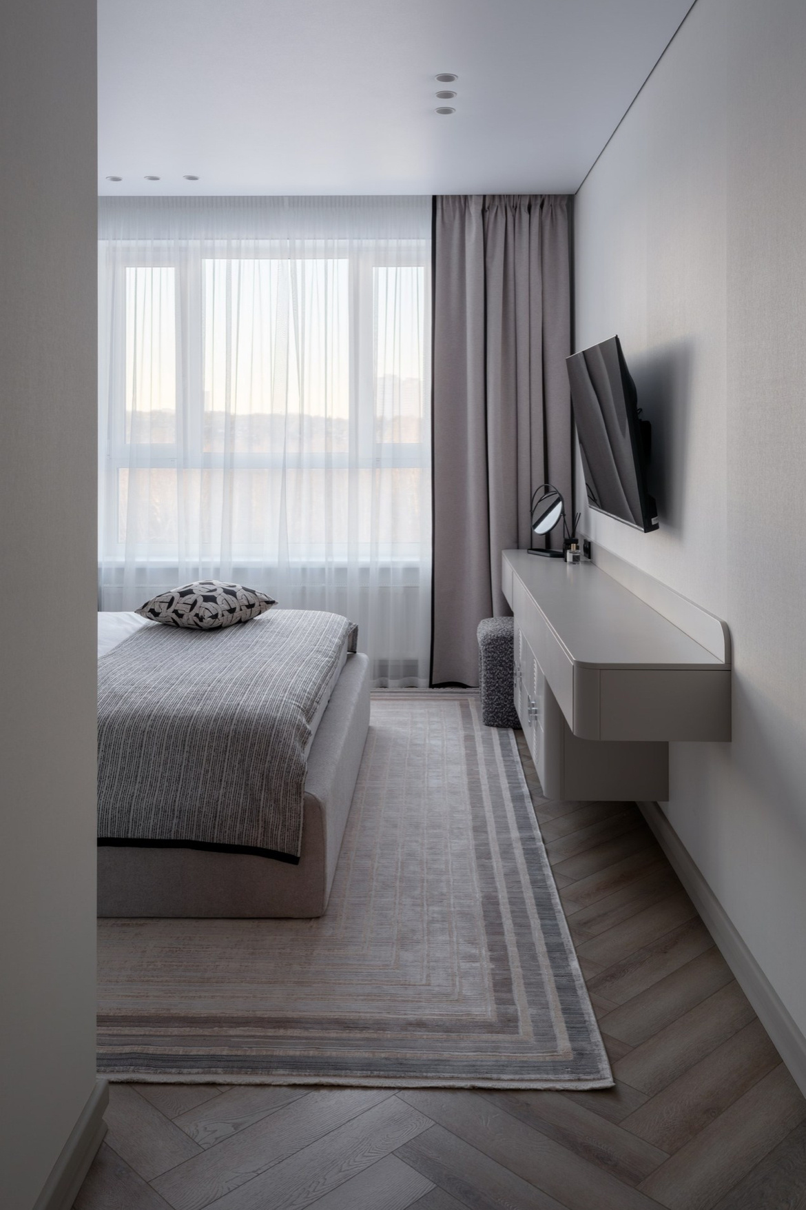 Интерьер в стиле мягкого минимализма «Архитектура тишины»