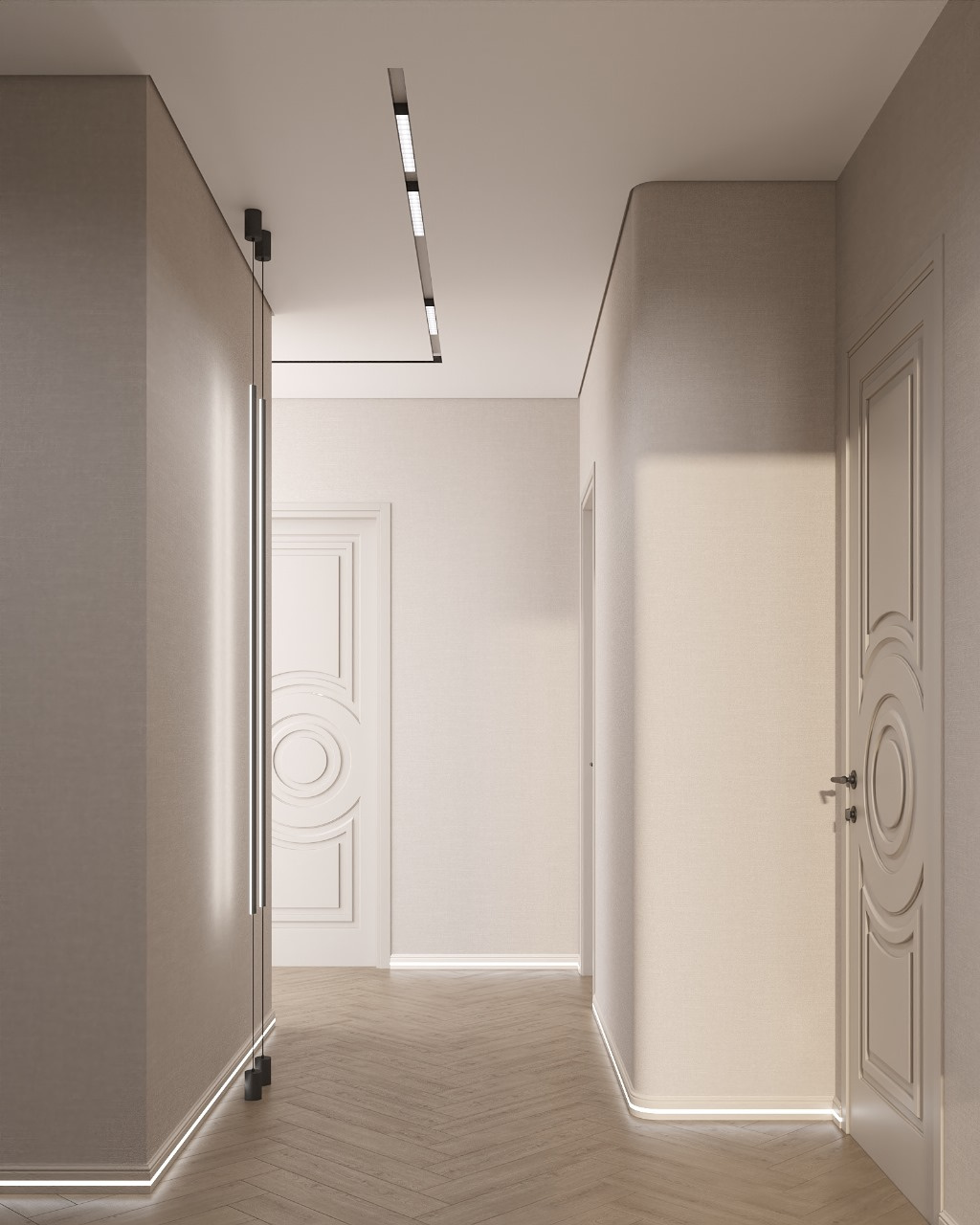 Интерьер в стиле мягкого минимализма «Архитектура тишины»