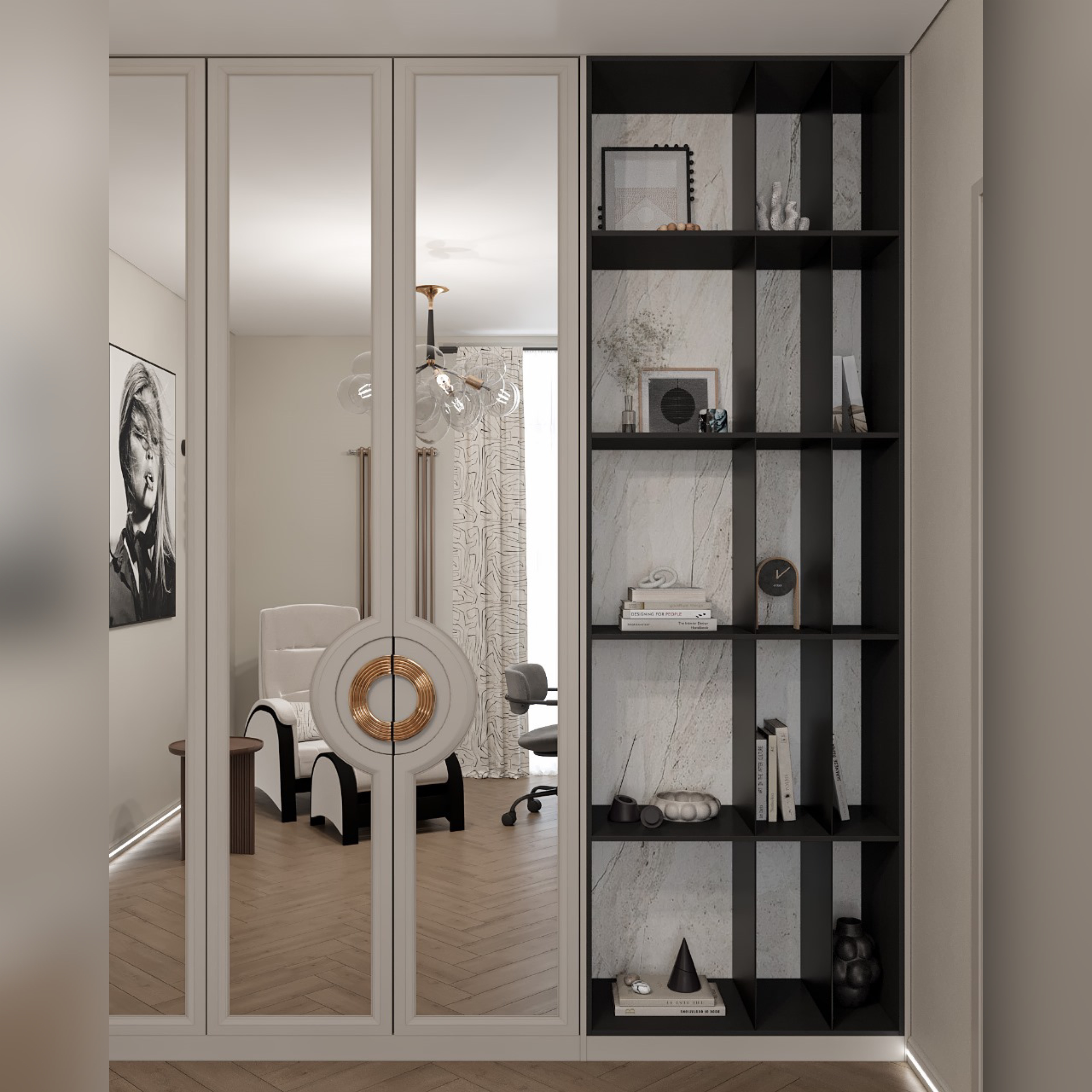 Интерьер в стиле мягкого минимализма «Архитектура тишины»