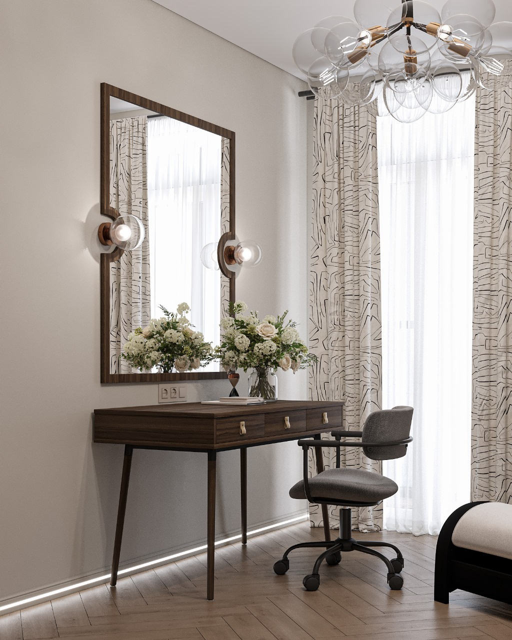 Интерьер в стиле мягкого минимализма «Архитектура тишины»