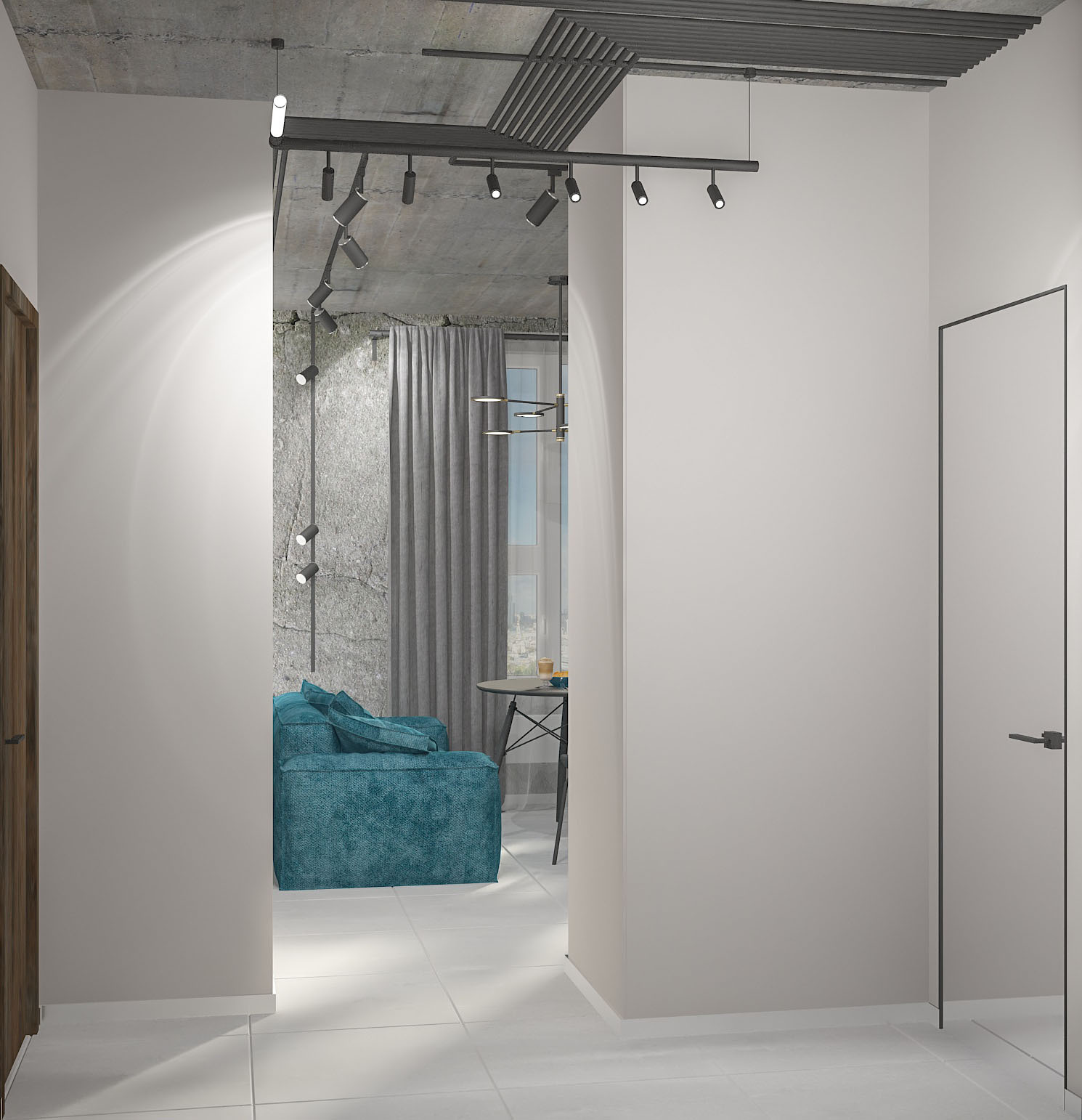 Однокомнатная квартира Loft