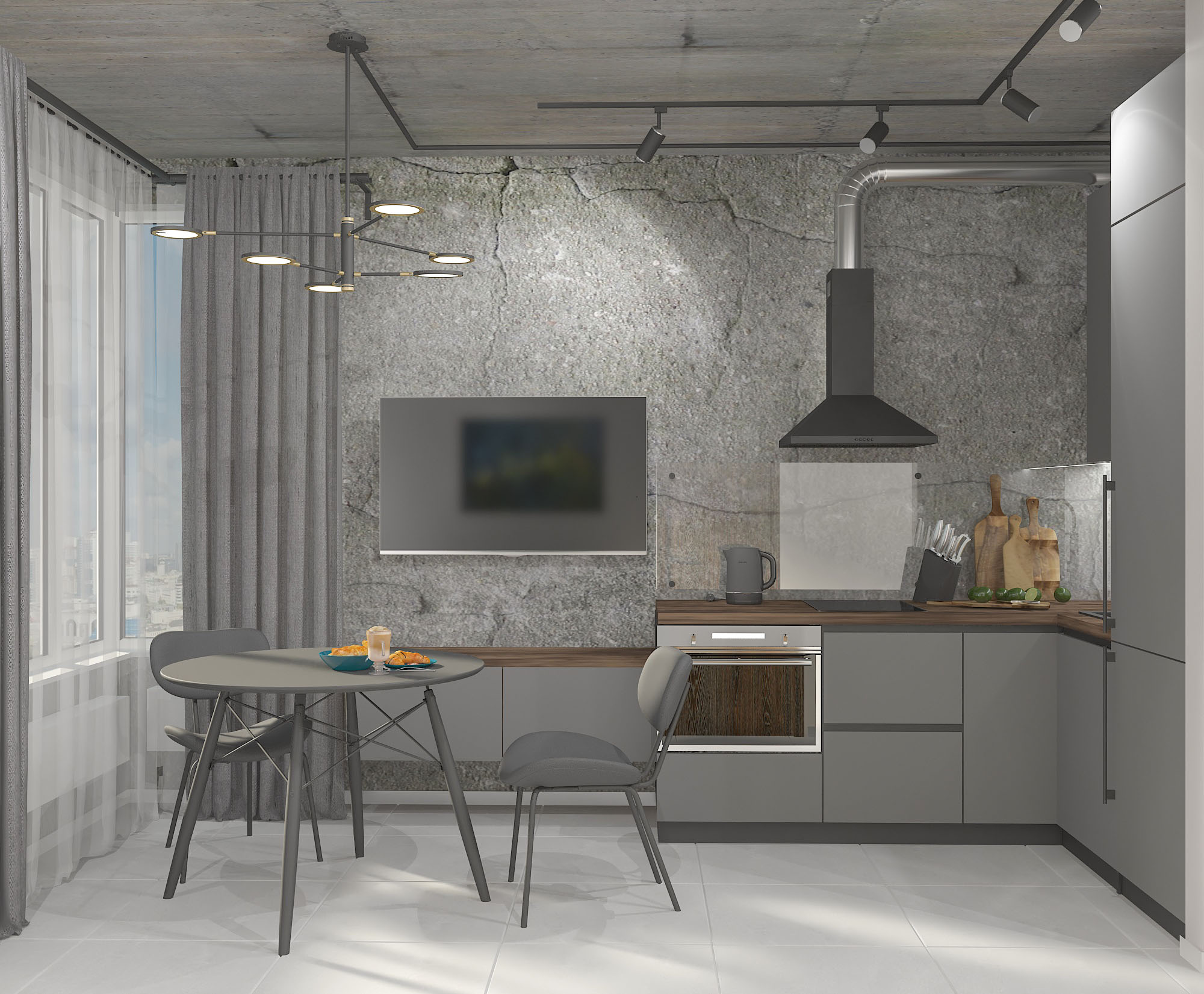 Однокомнатная квартира Loft