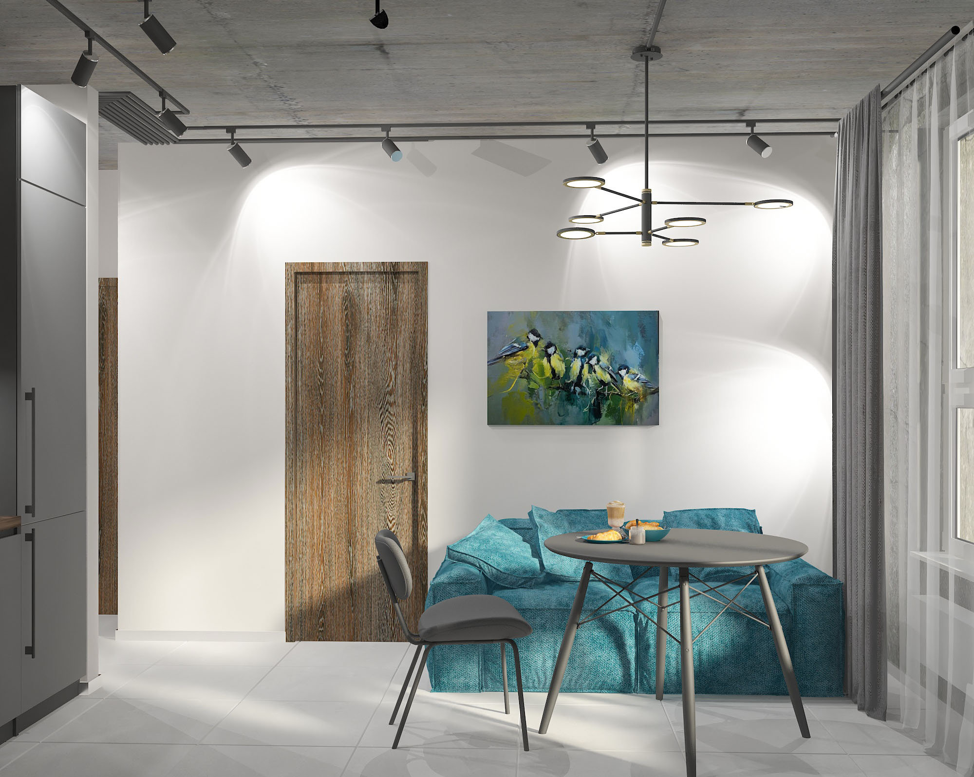 Однокомнатная квартира Loft