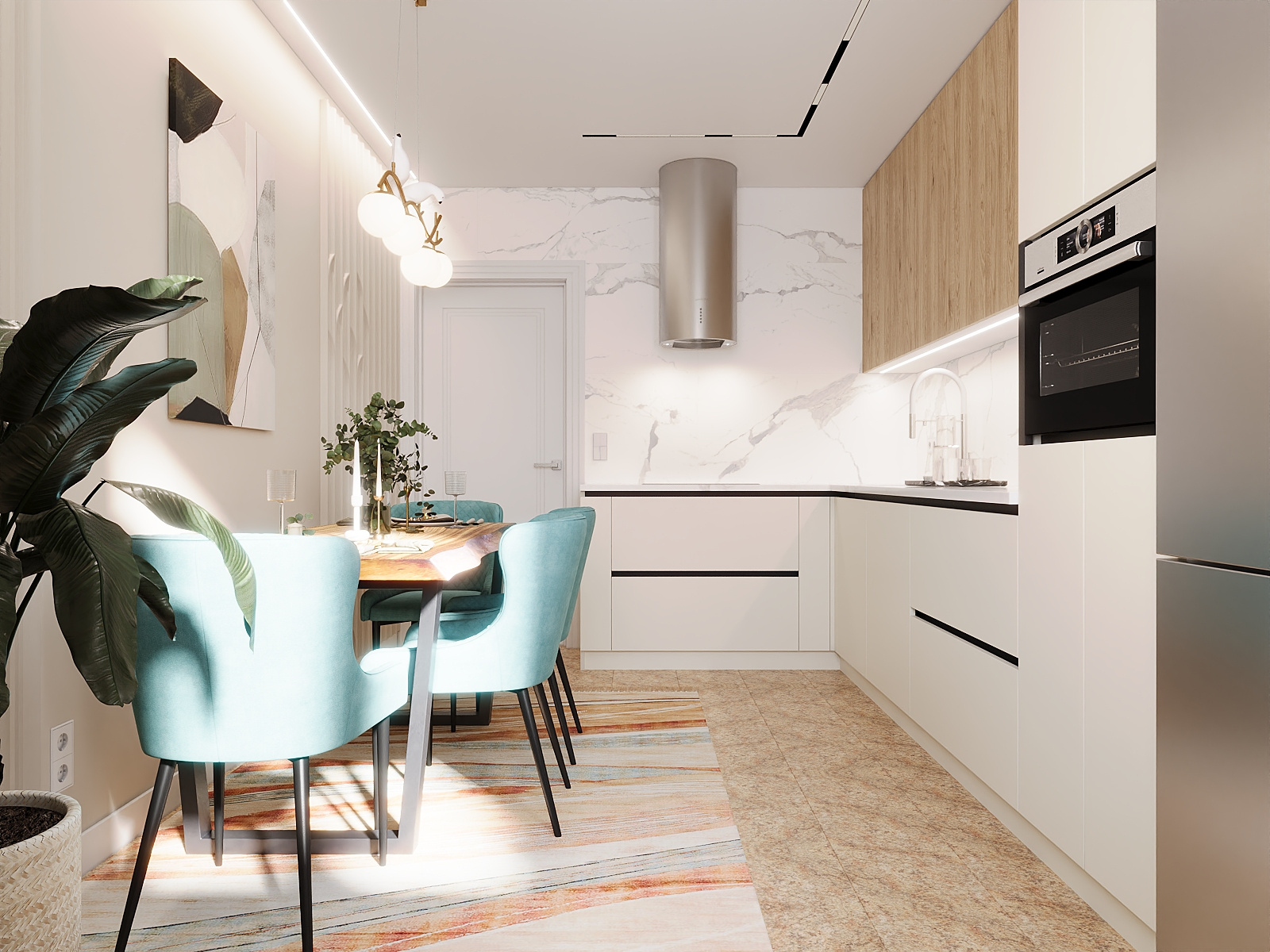 Дизайн отдельных помещений в квартире для молодой семьи