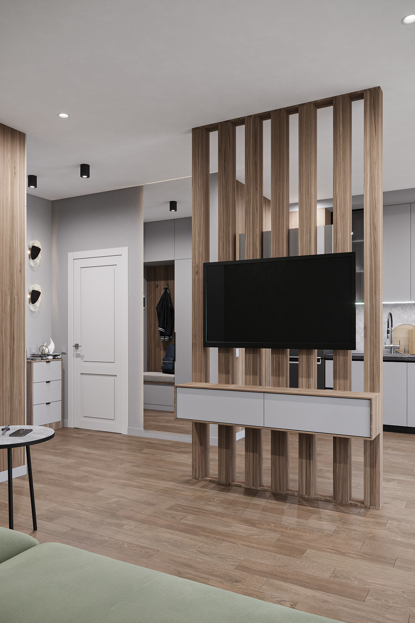 Квартира - студия для холостяка ЖК Акварель