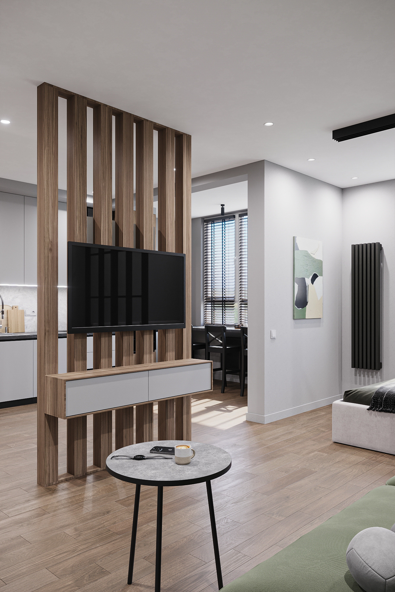 Квартира - студия для холостяка ЖК Акварель