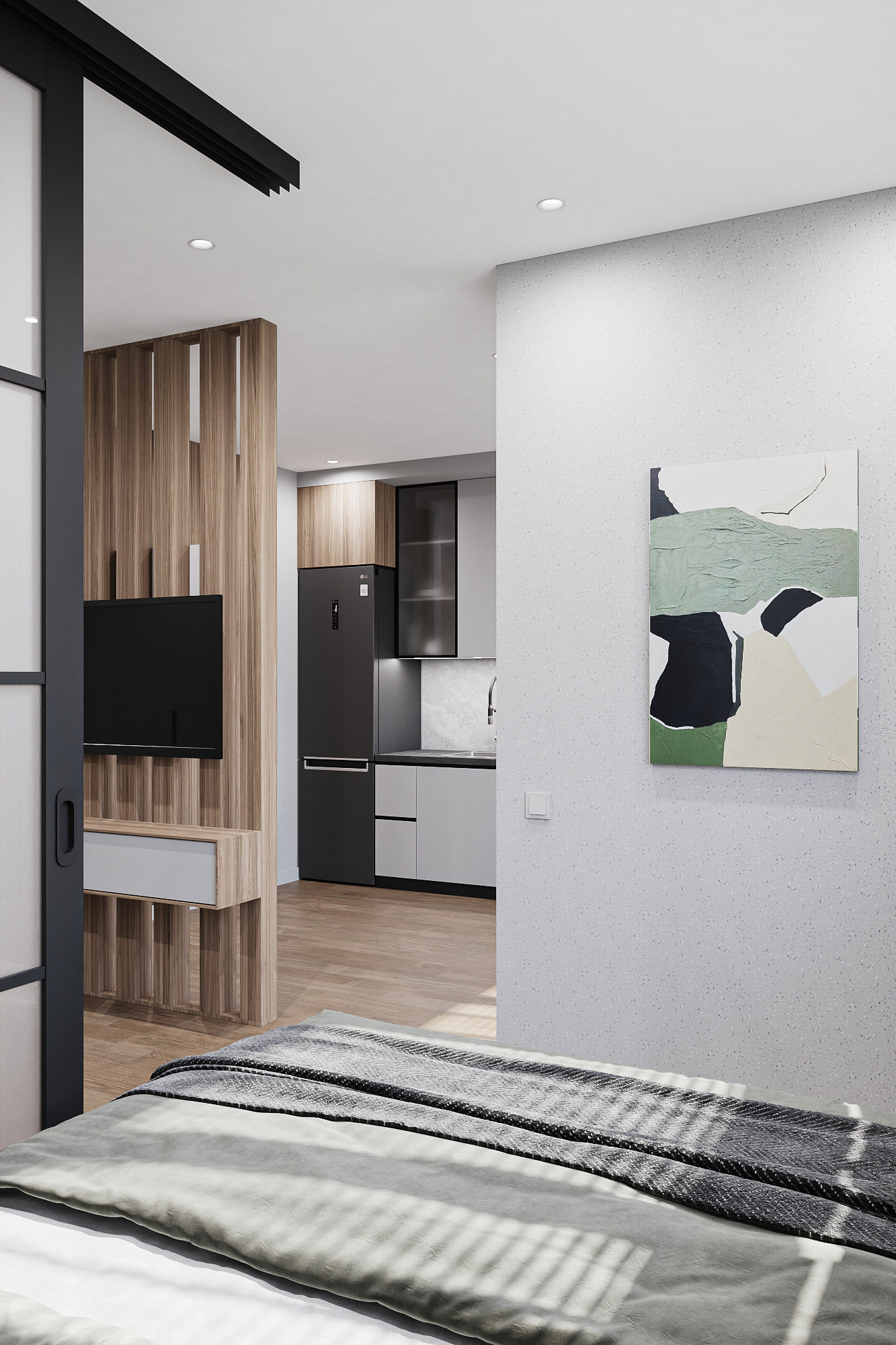 Квартира - студия для холостяка ЖК Акварель