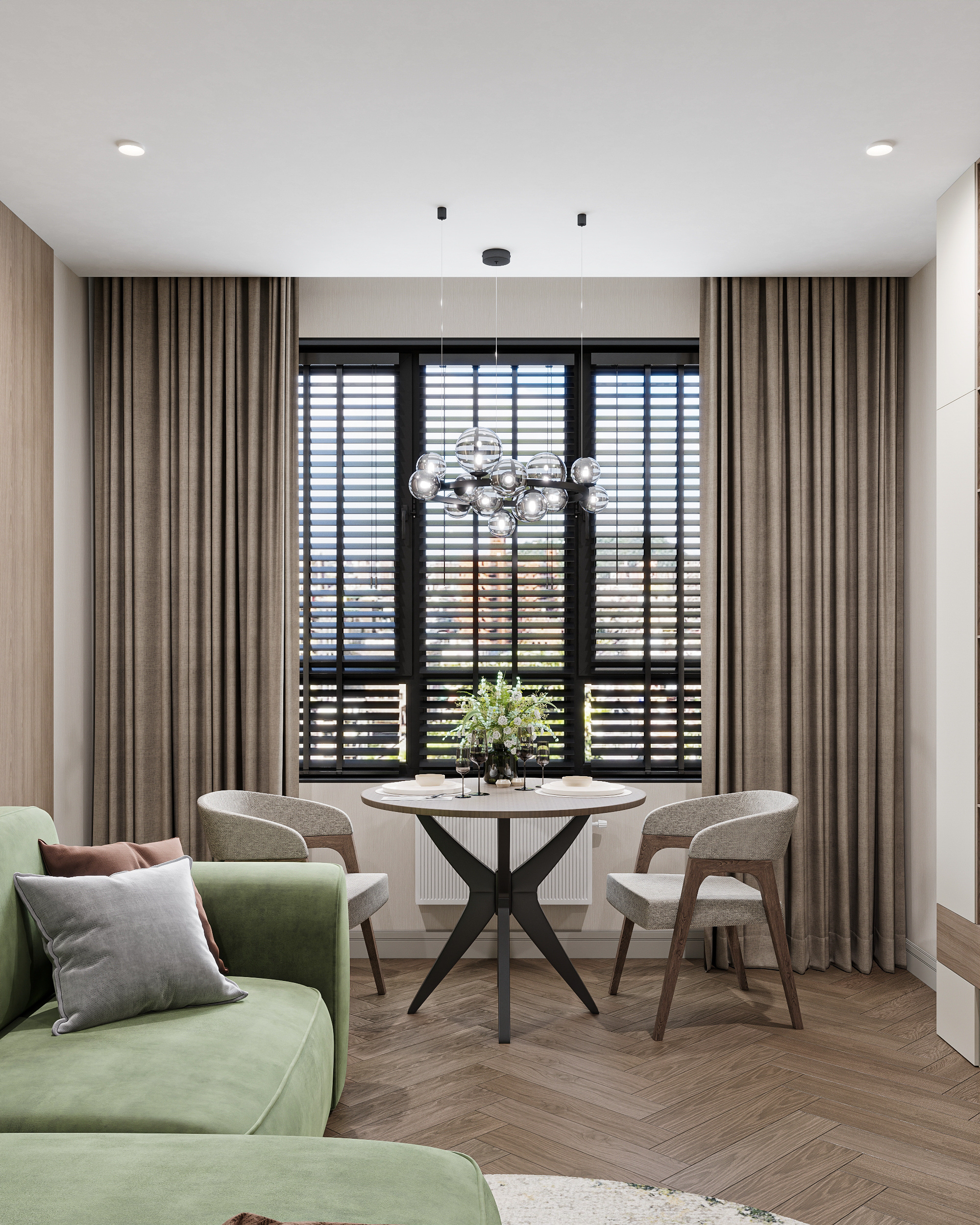 Квартира с оливковыми акцентами в ЖК Свобода г. Пенза