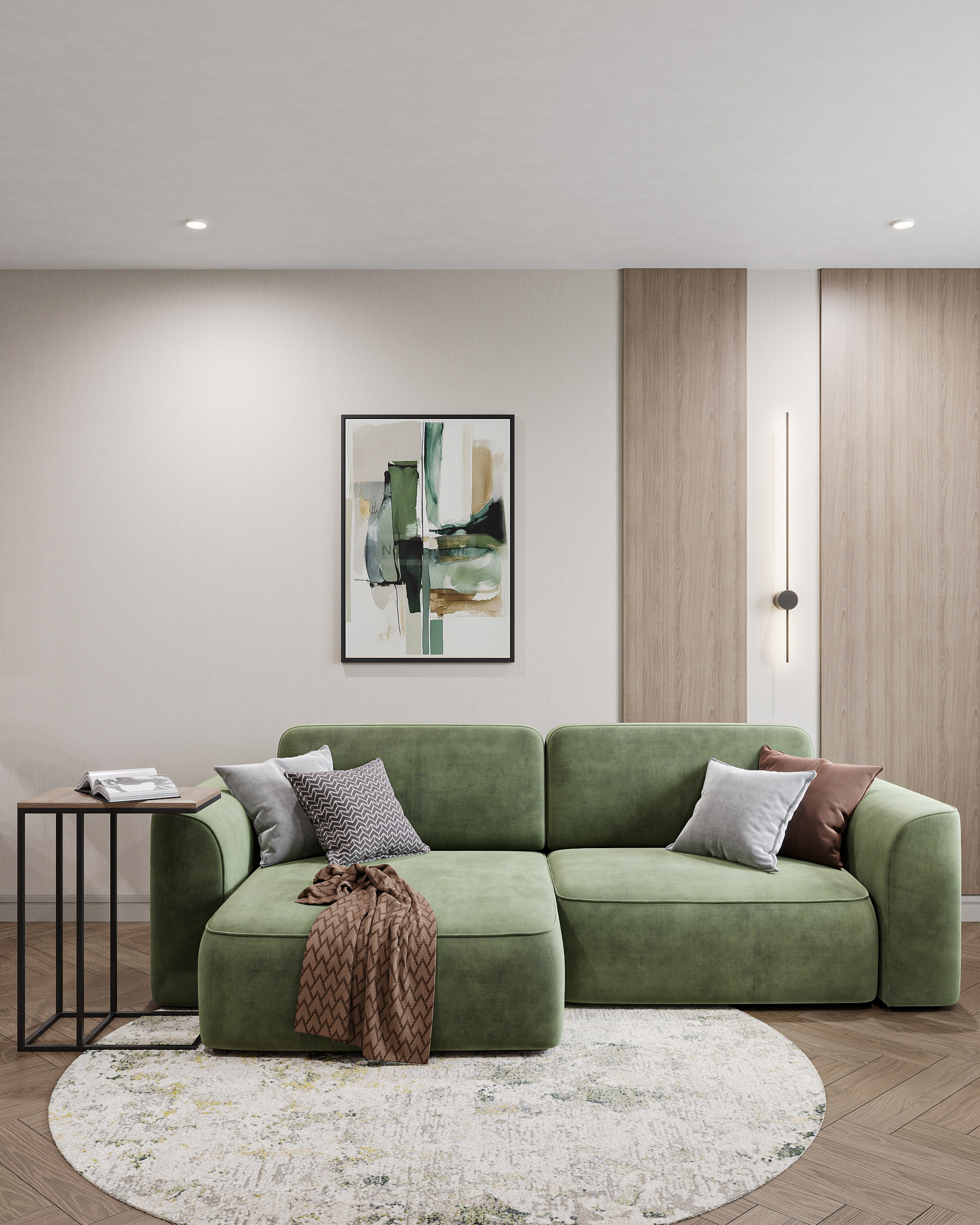 Квартира с оливковыми акцентами в ЖК Свобода г. Пенза