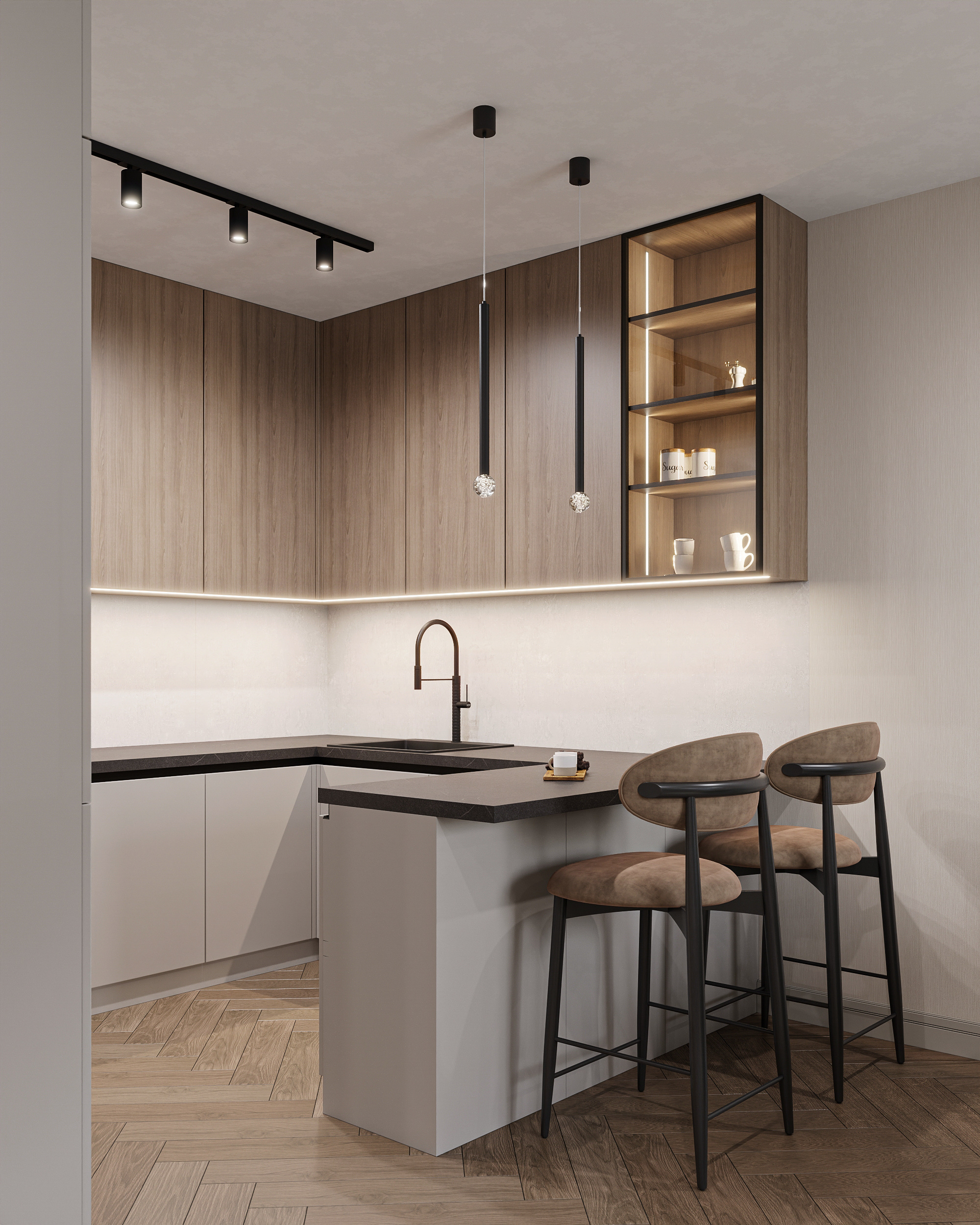 Квартира с оливковыми акцентами в ЖК Свобода г. Пенза