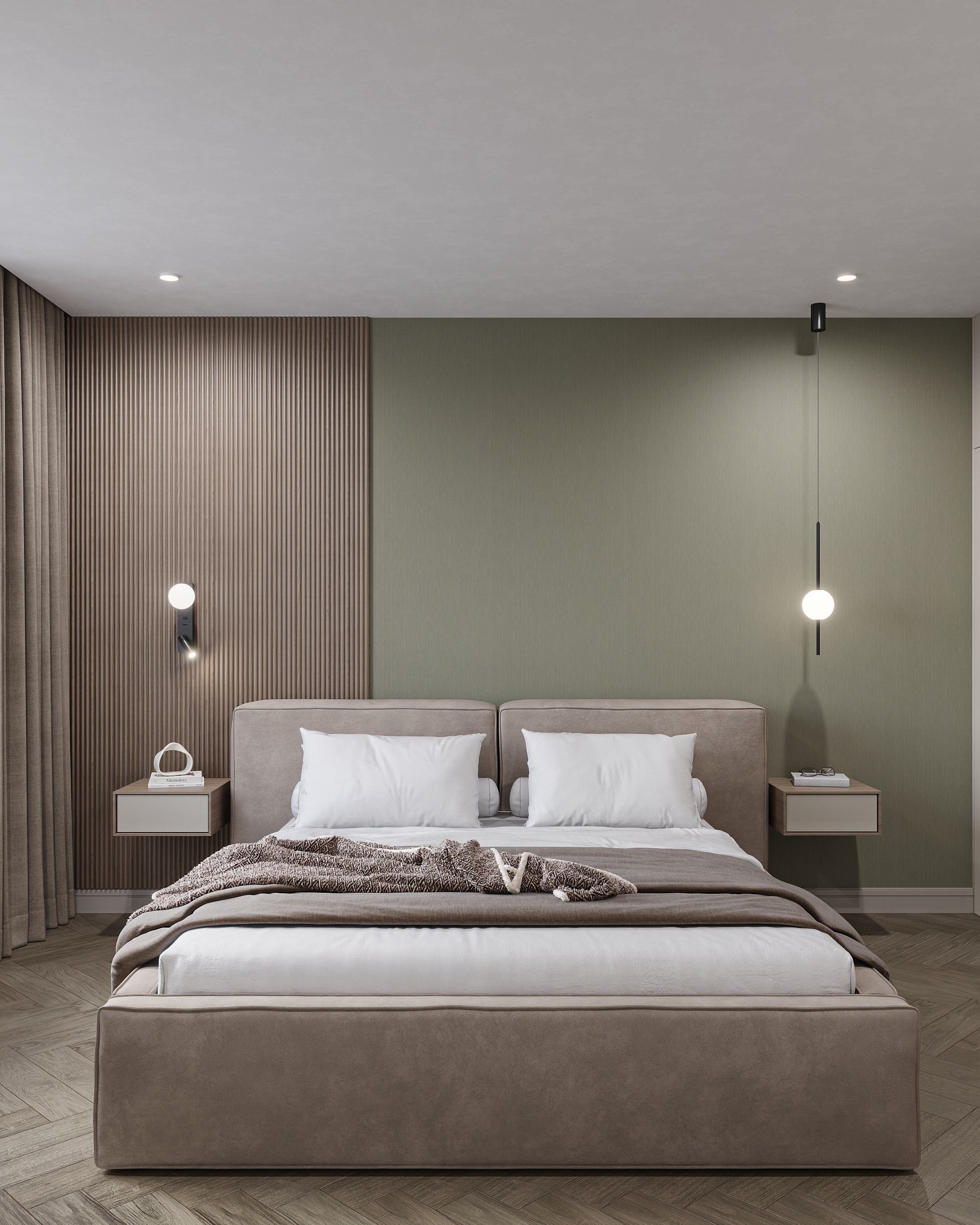 Квартира с оливковыми акцентами в ЖК Свобода г. Пенза