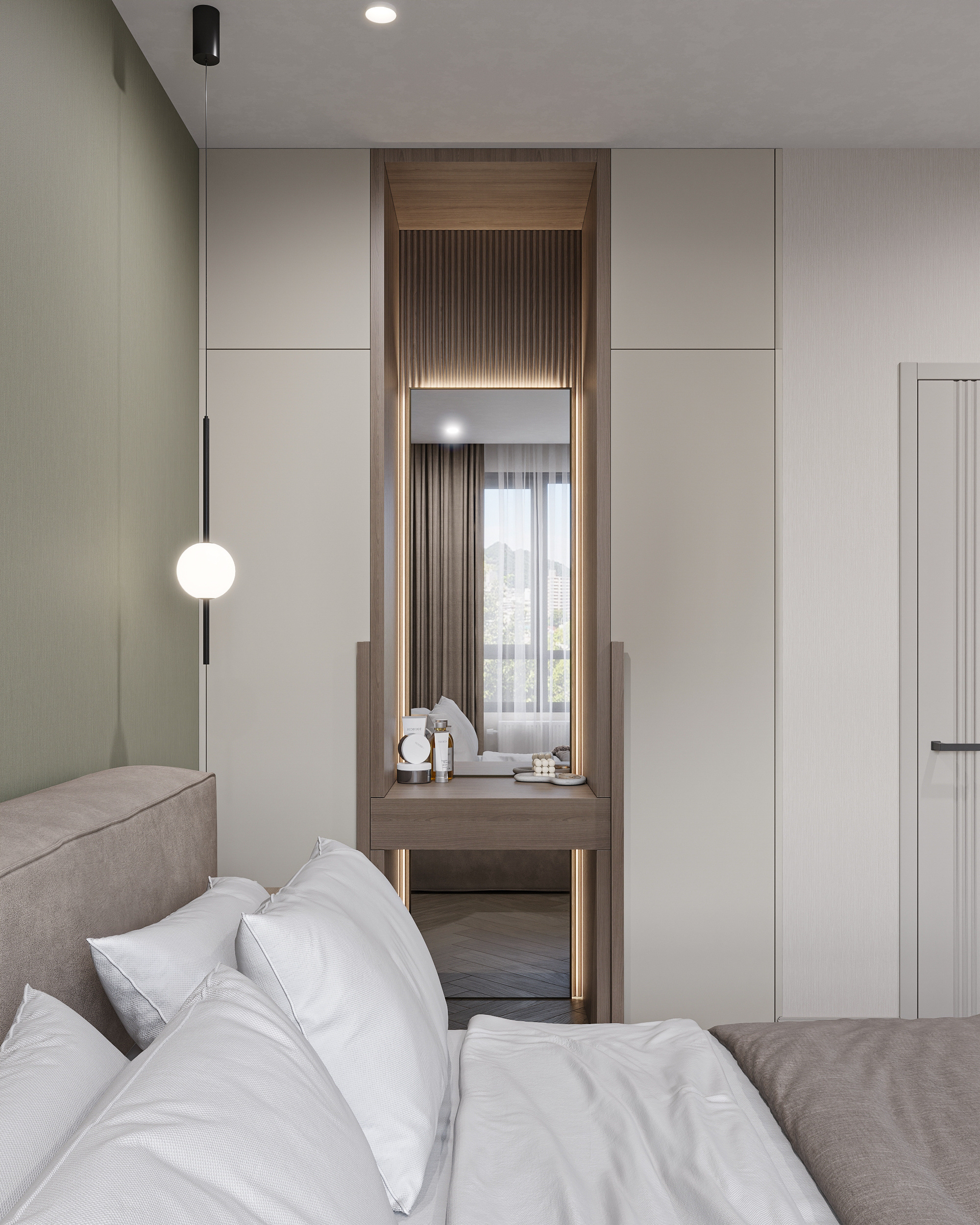 Квартира с оливковыми акцентами в ЖК Свобода г. Пенза