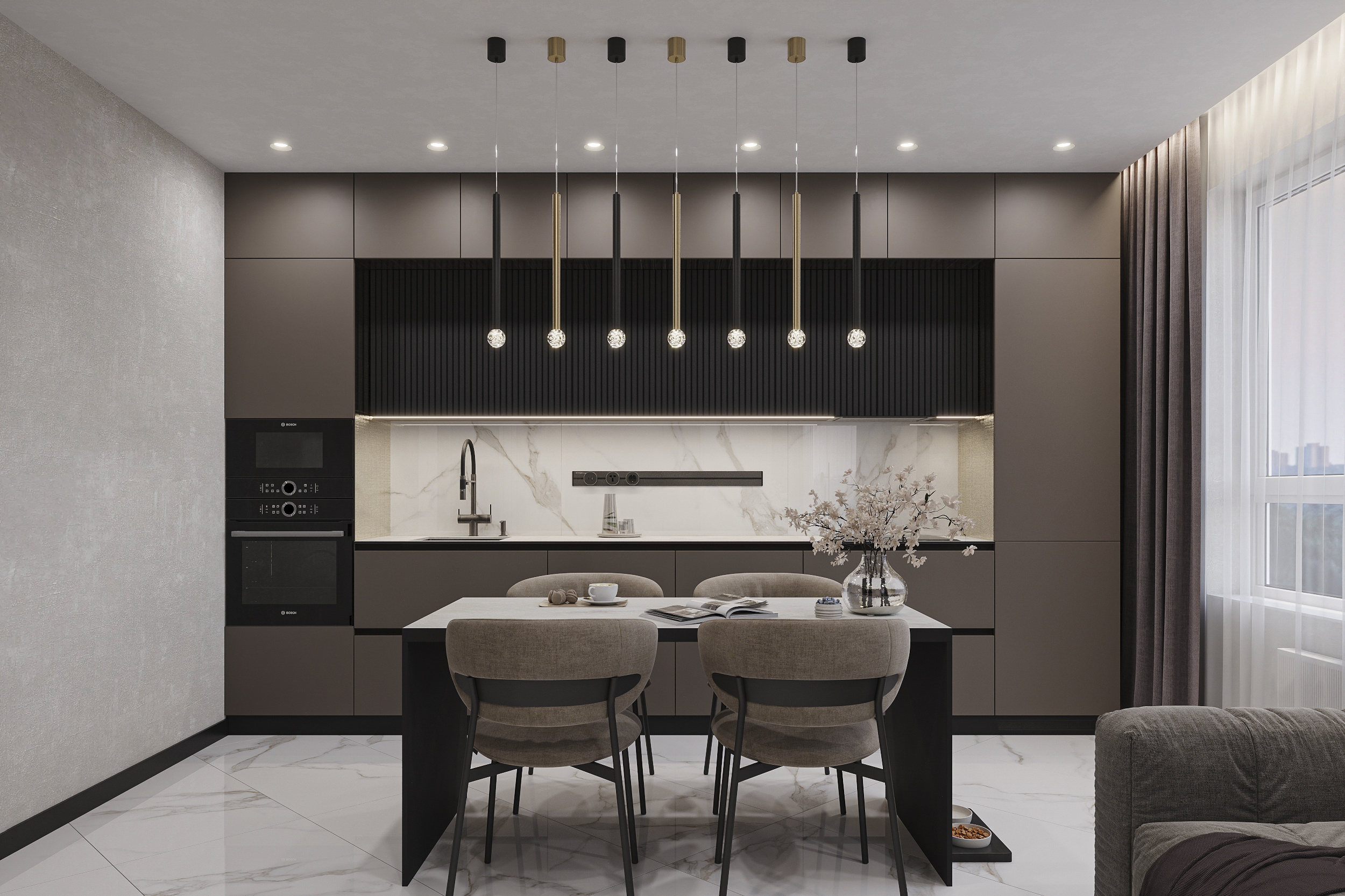 Квартира в шоколадных оттенках ЖК Норвуд г. Пенза