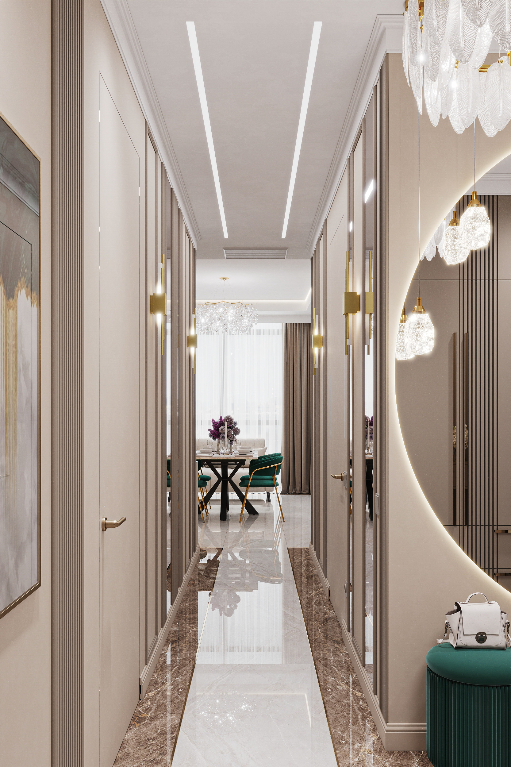 Квартира в карамельно - кофейной гамме  в ЖК HOLMS RESIDENCE