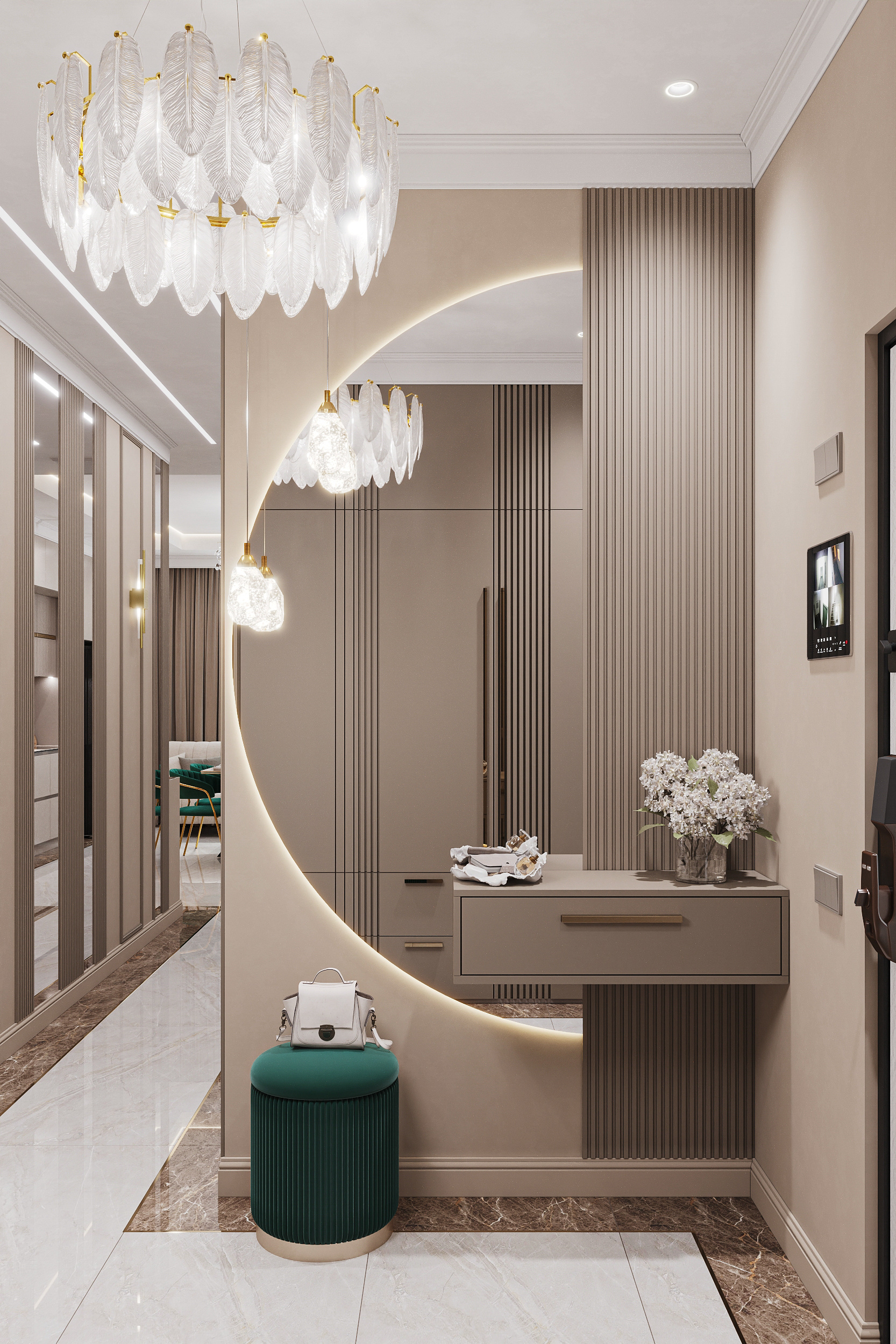 Квартира в карамельно - кофейной гамме  в ЖК HOLMS RESIDENCE