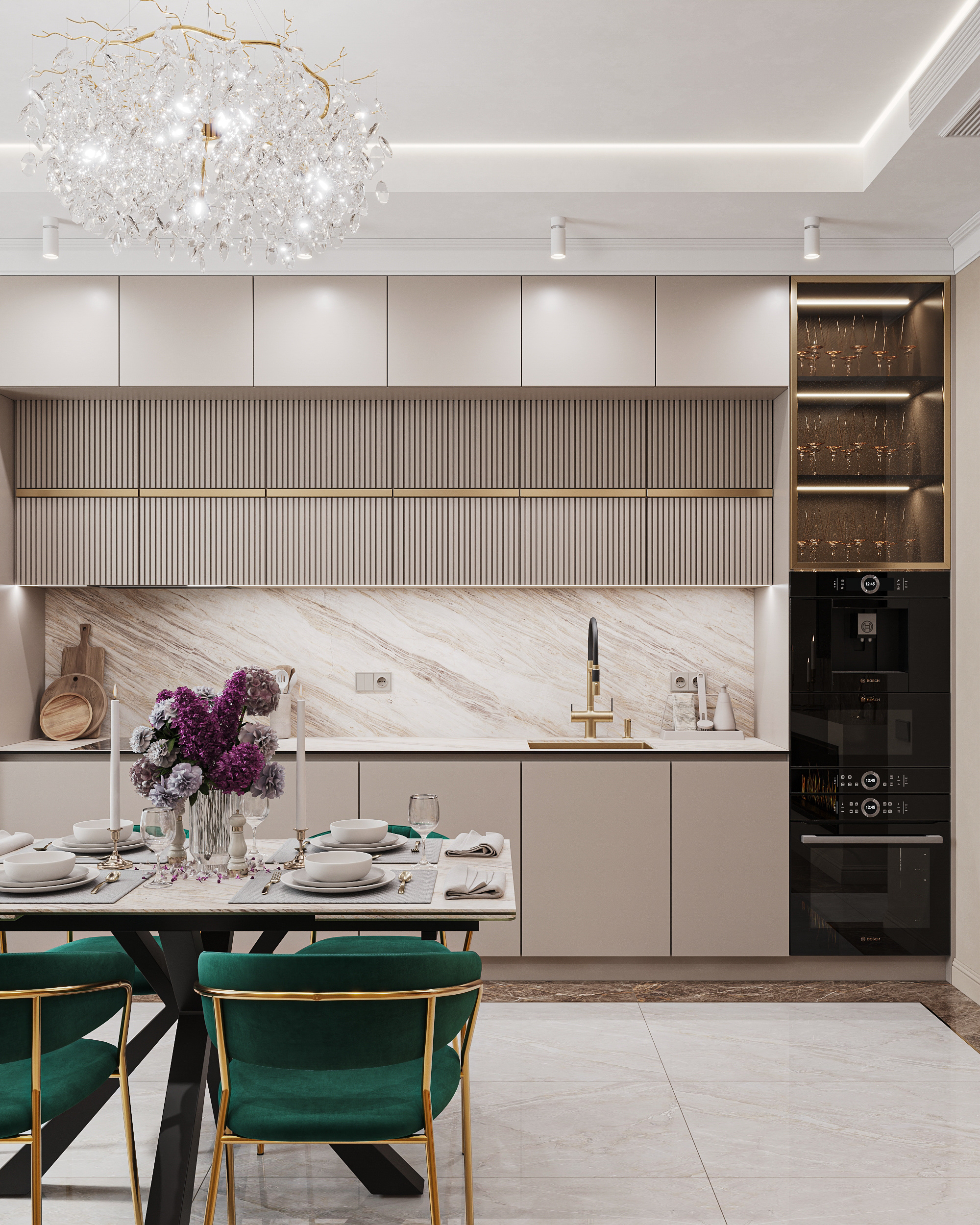 Квартира в карамельно - кофейной гамме  в ЖК HOLMS RESIDENCE