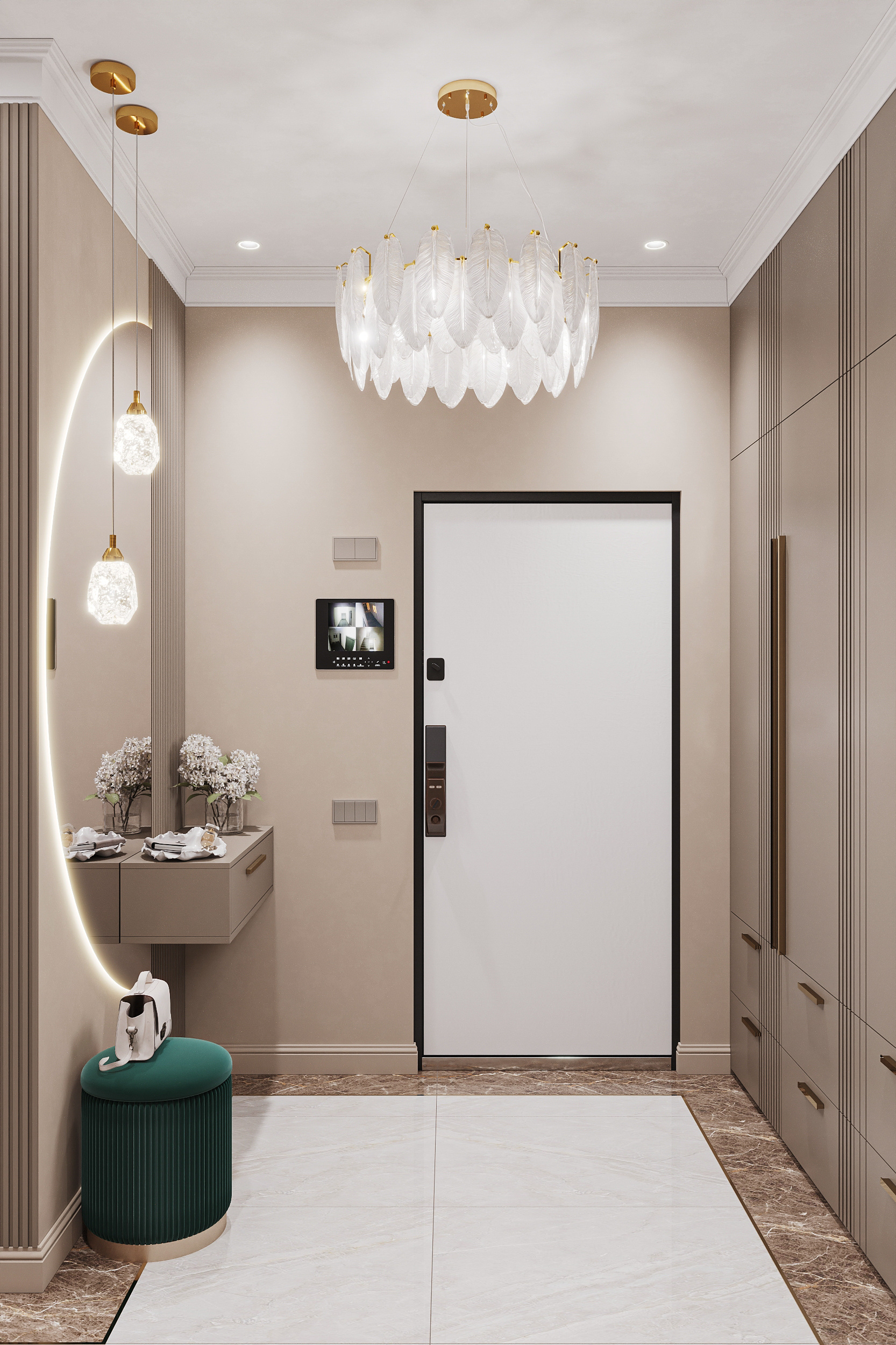 Квартира в карамельно - кофейной гамме  в ЖК HOLMS RESIDENCE