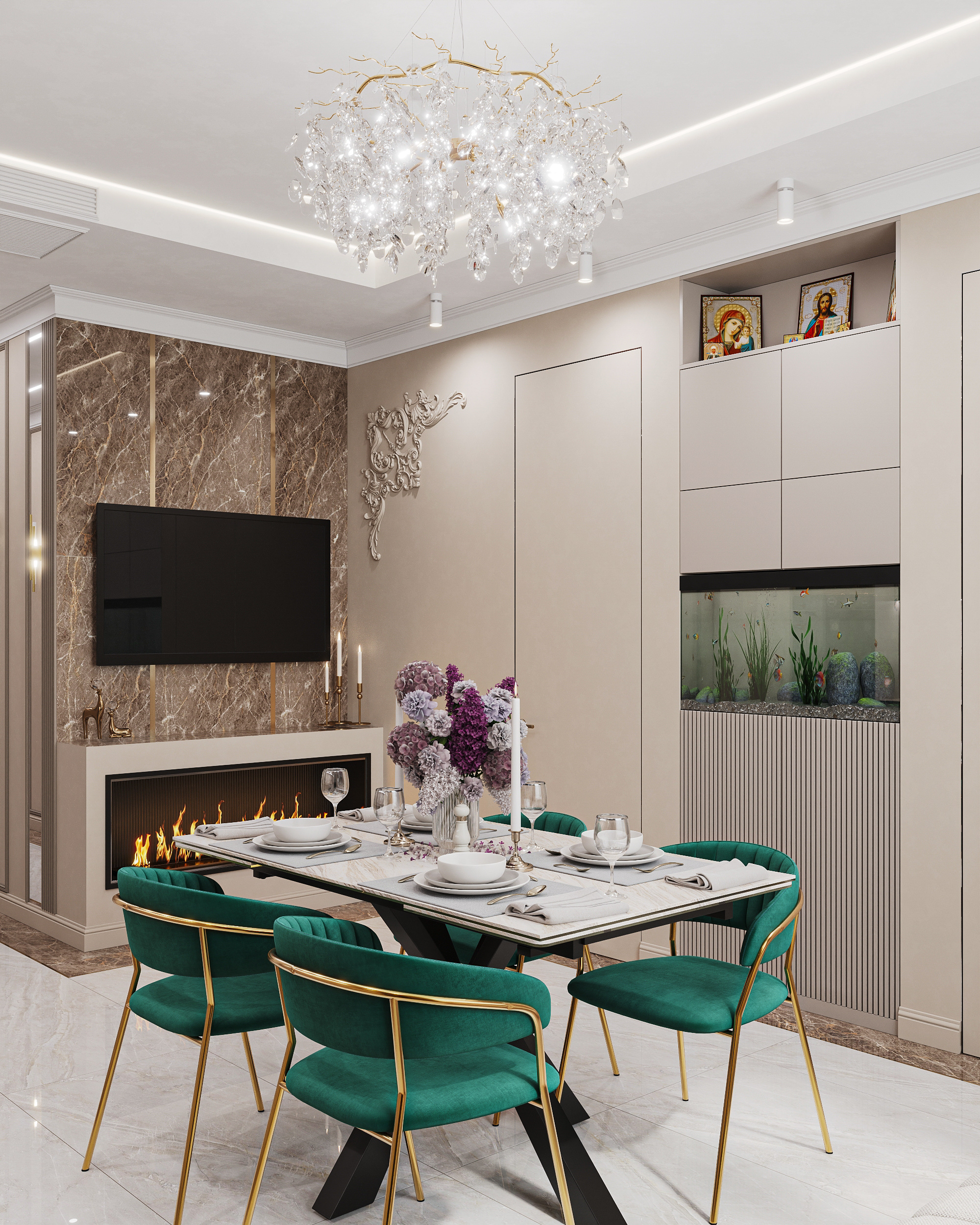 Квартира в карамельно - кофейной гамме  в ЖК HOLMS RESIDENCE