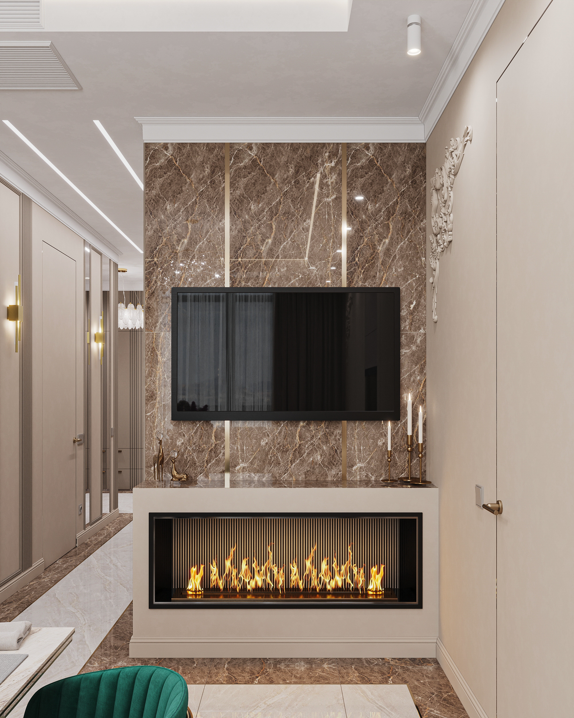 Квартира в карамельно - кофейной гамме  в ЖК HOLMS RESIDENCE