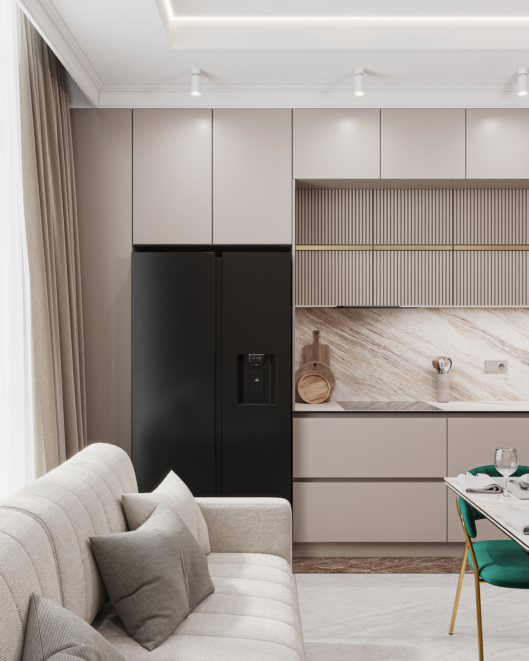 Квартира в карамельно - кофейной гамме  в ЖК HOLMS RESIDENCE