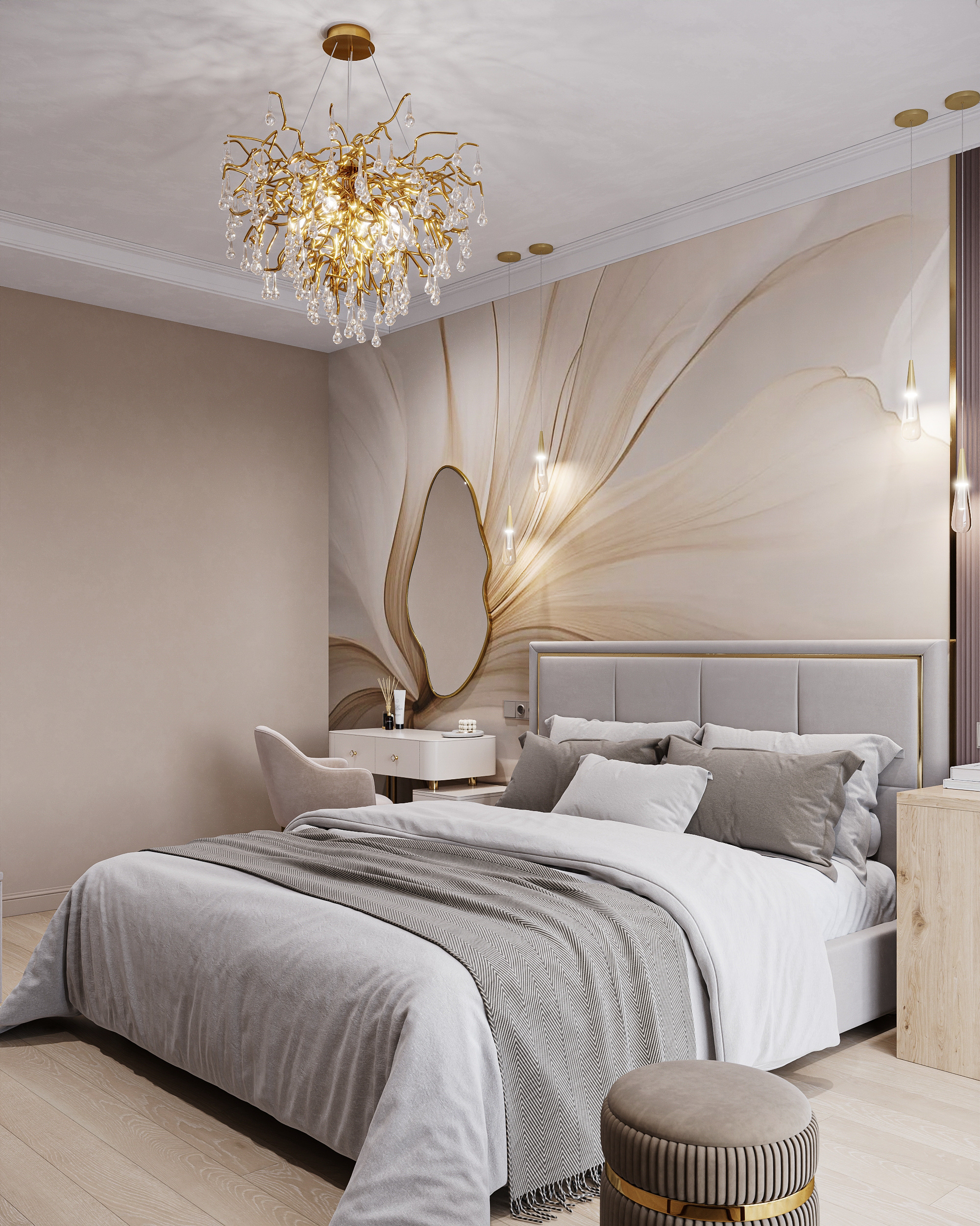 Квартира в карамельно - кофейной гамме  в ЖК HOLMS RESIDENCE