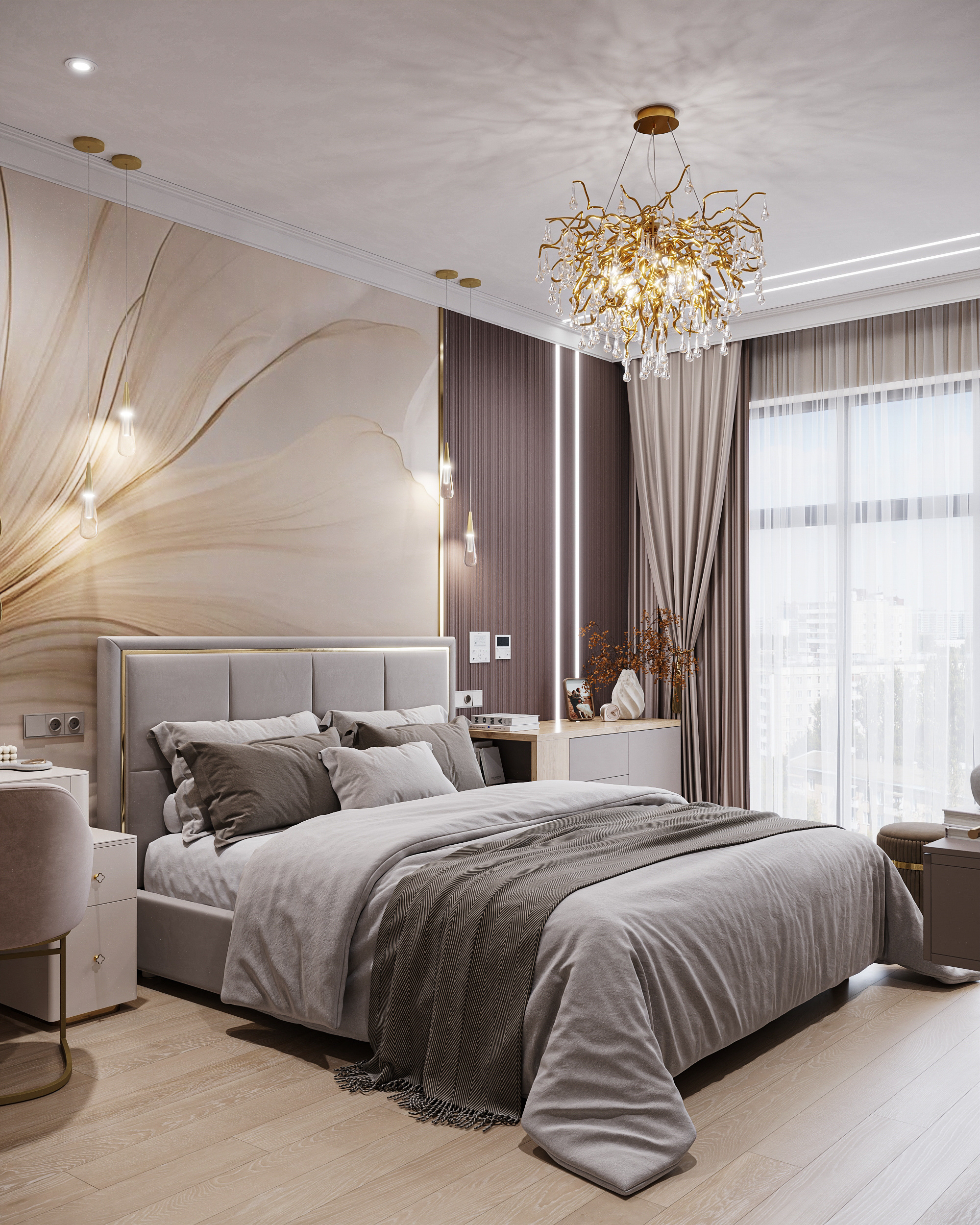 Квартира в карамельно - кофейной гамме  в ЖК HOLMS RESIDENCE