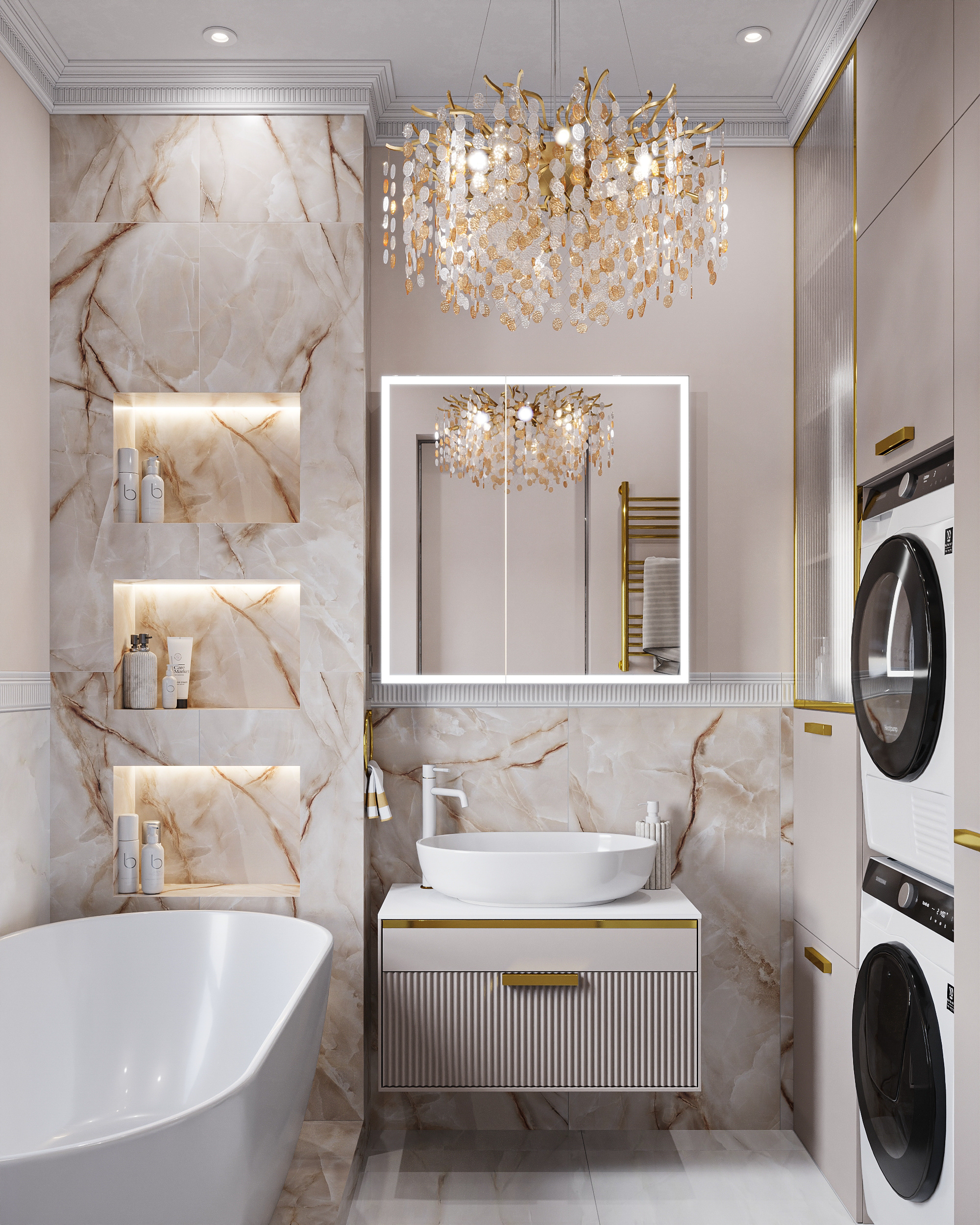 Квартира в карамельно - кофейной гамме  в ЖК HOLMS RESIDENCE