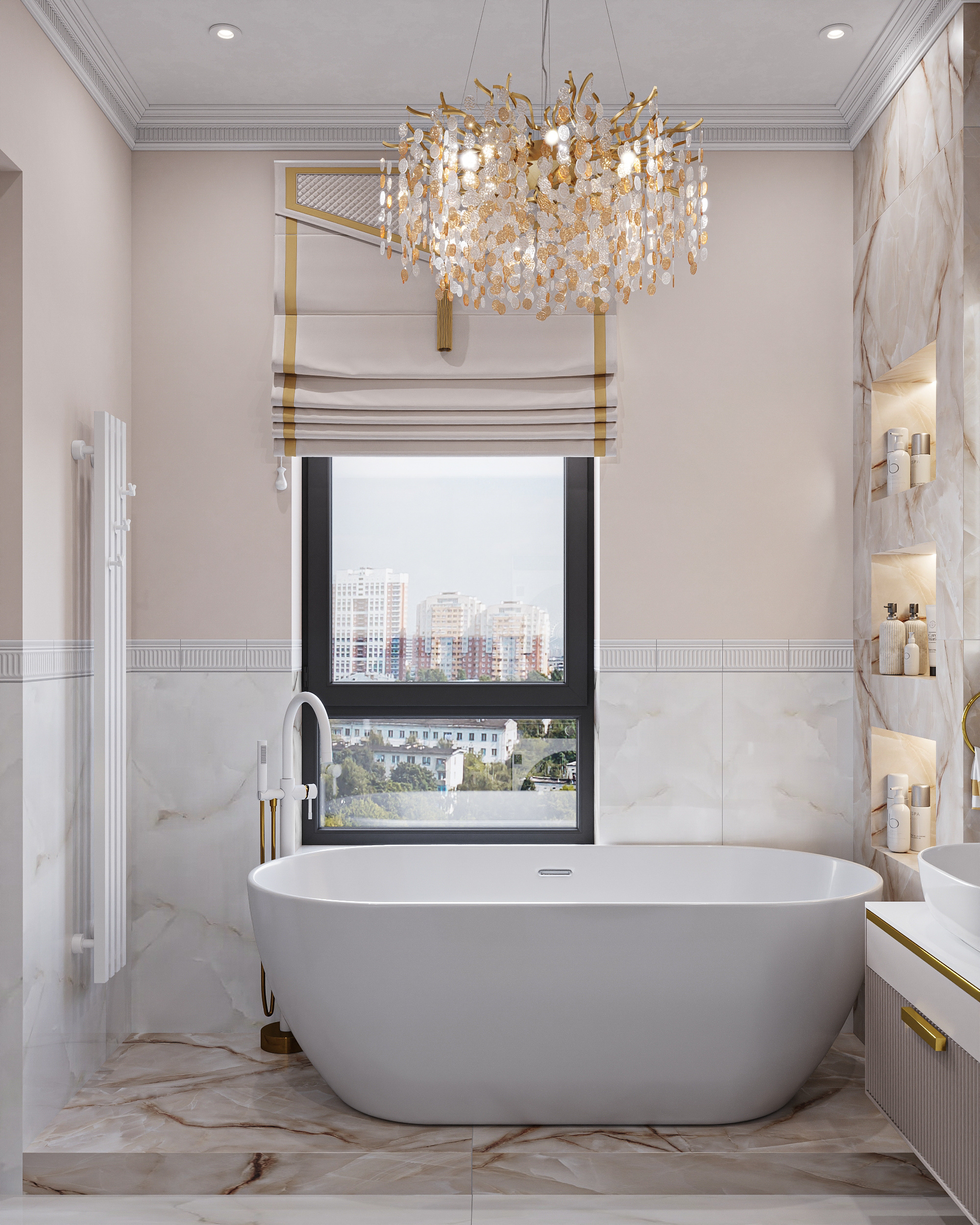 Квартира в карамельно - кофейной гамме  в ЖК HOLMS RESIDENCE