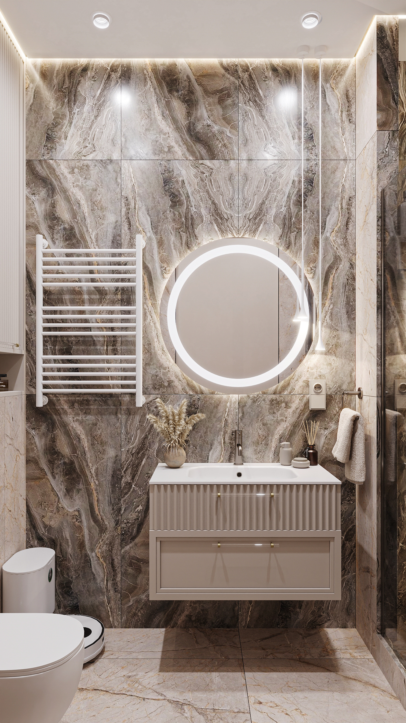 Квартира в карамельно - кофейной гамме  в ЖК HOLMS RESIDENCE